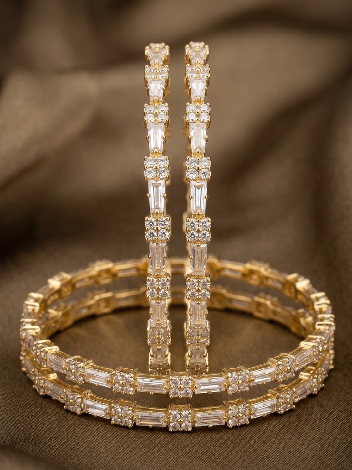 Image of NUI Alloy Gold-plated Bangle Set