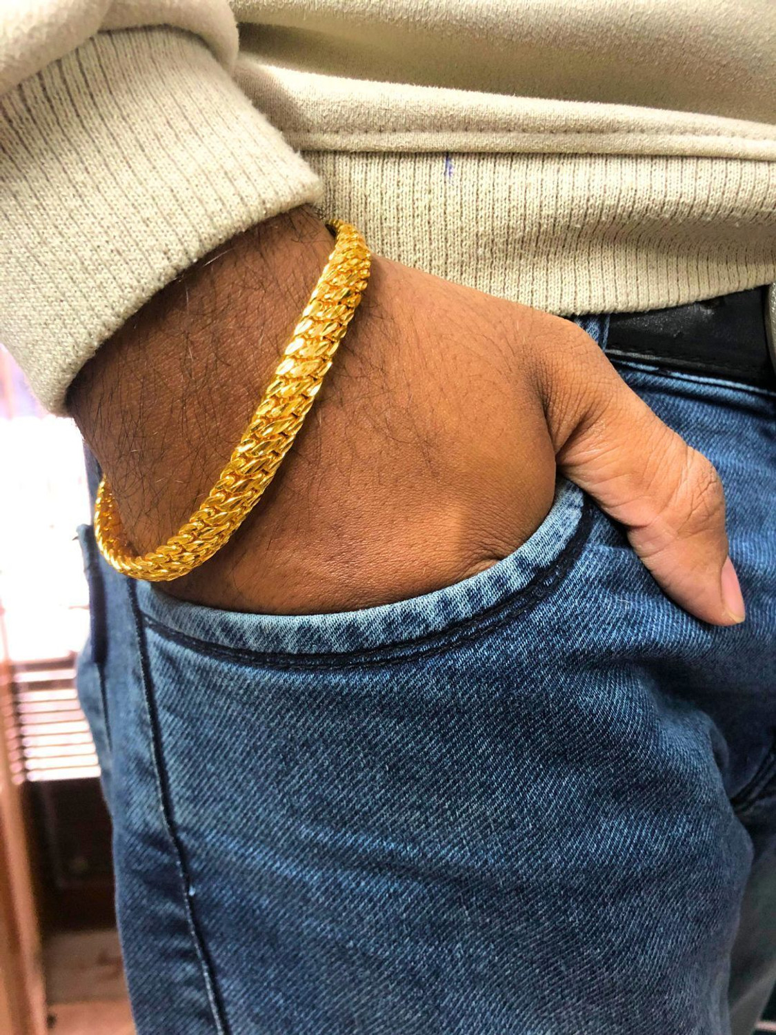Image of RKB SALES Brass Gold-plated Ring Bracelet