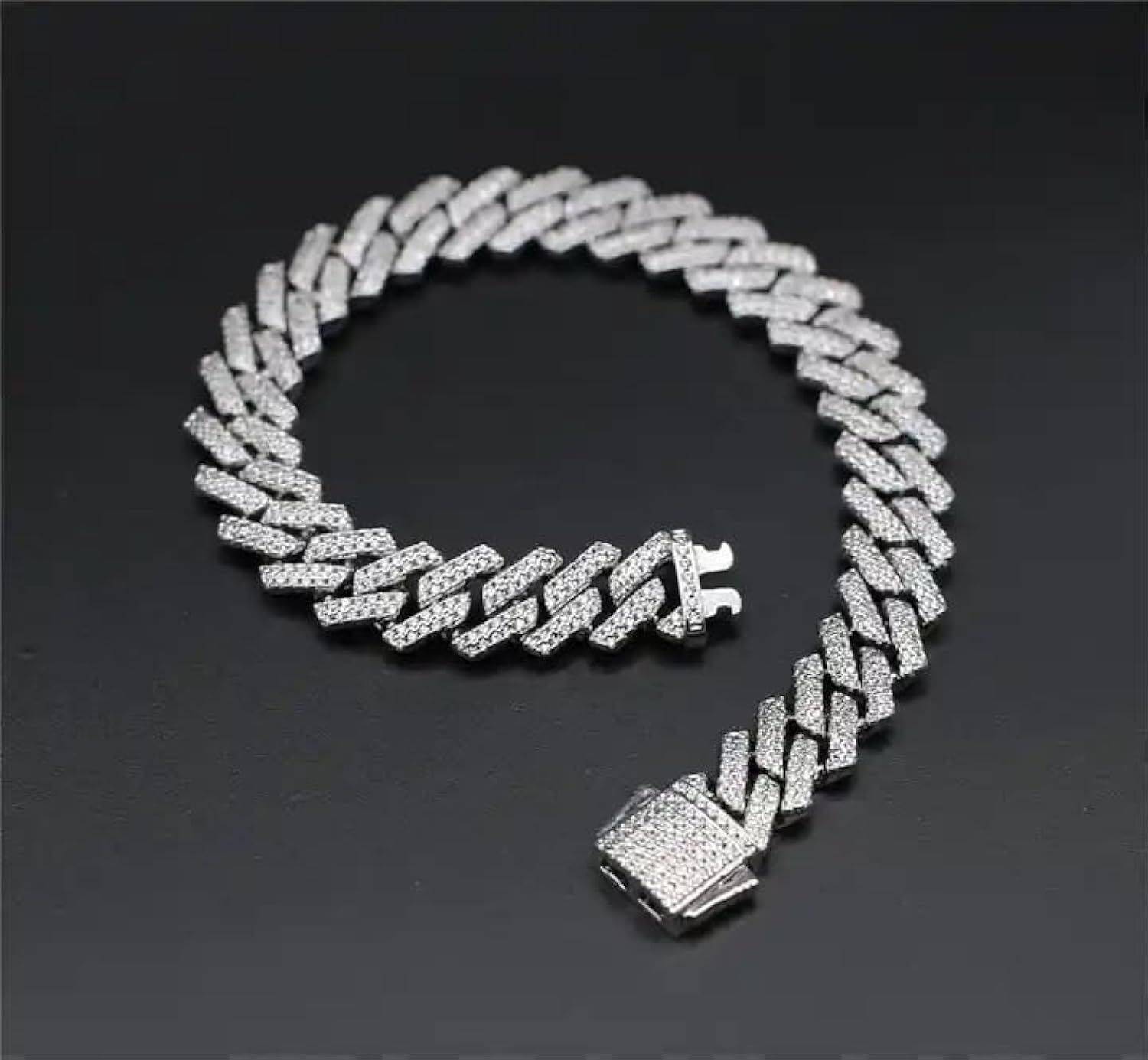 Tarun Stainless Steel Cubic Zirconia Diamond Bracelet - Image 5