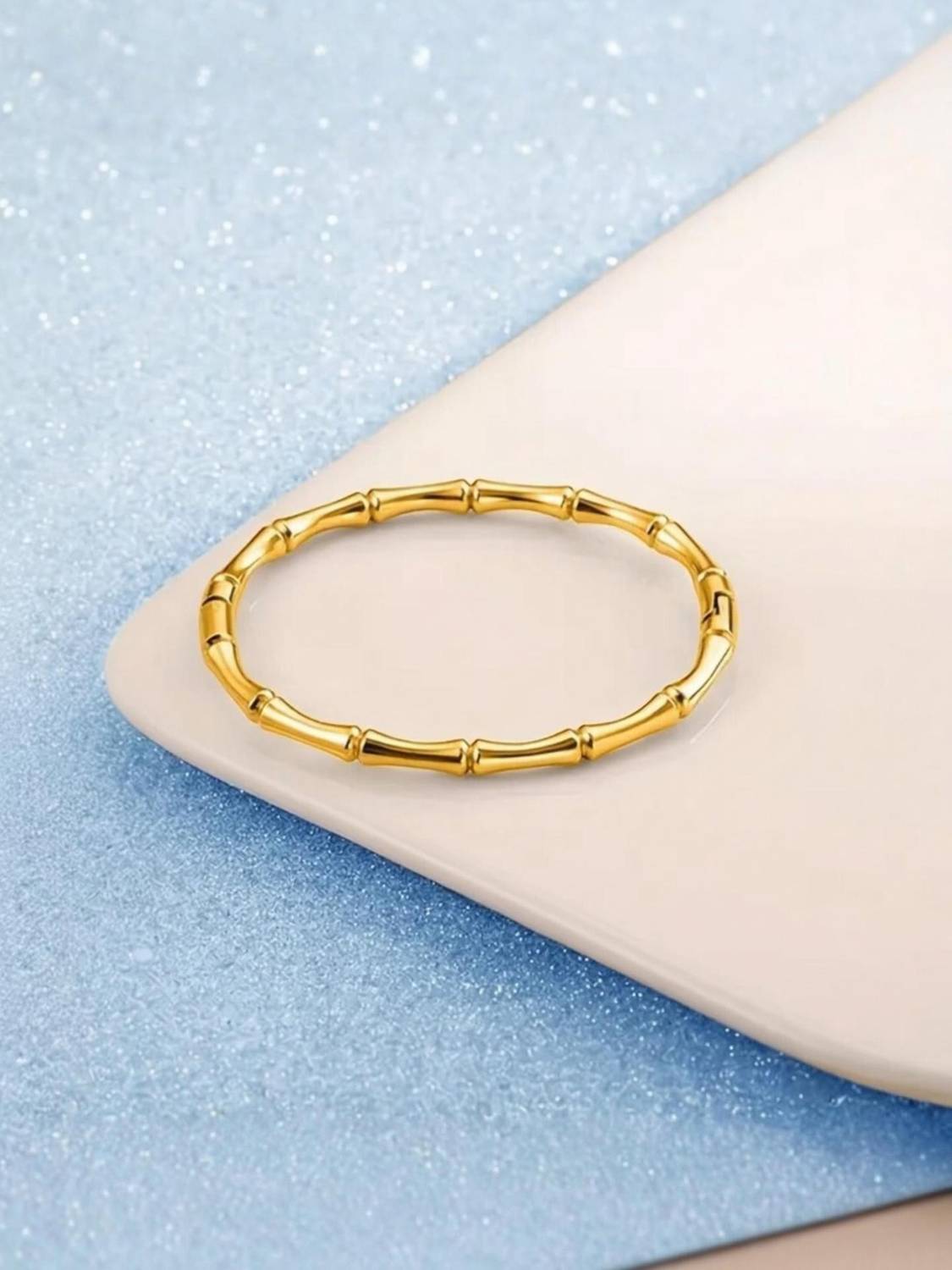 19th July Jewels Stainless Steel Gold-plated Bracelet