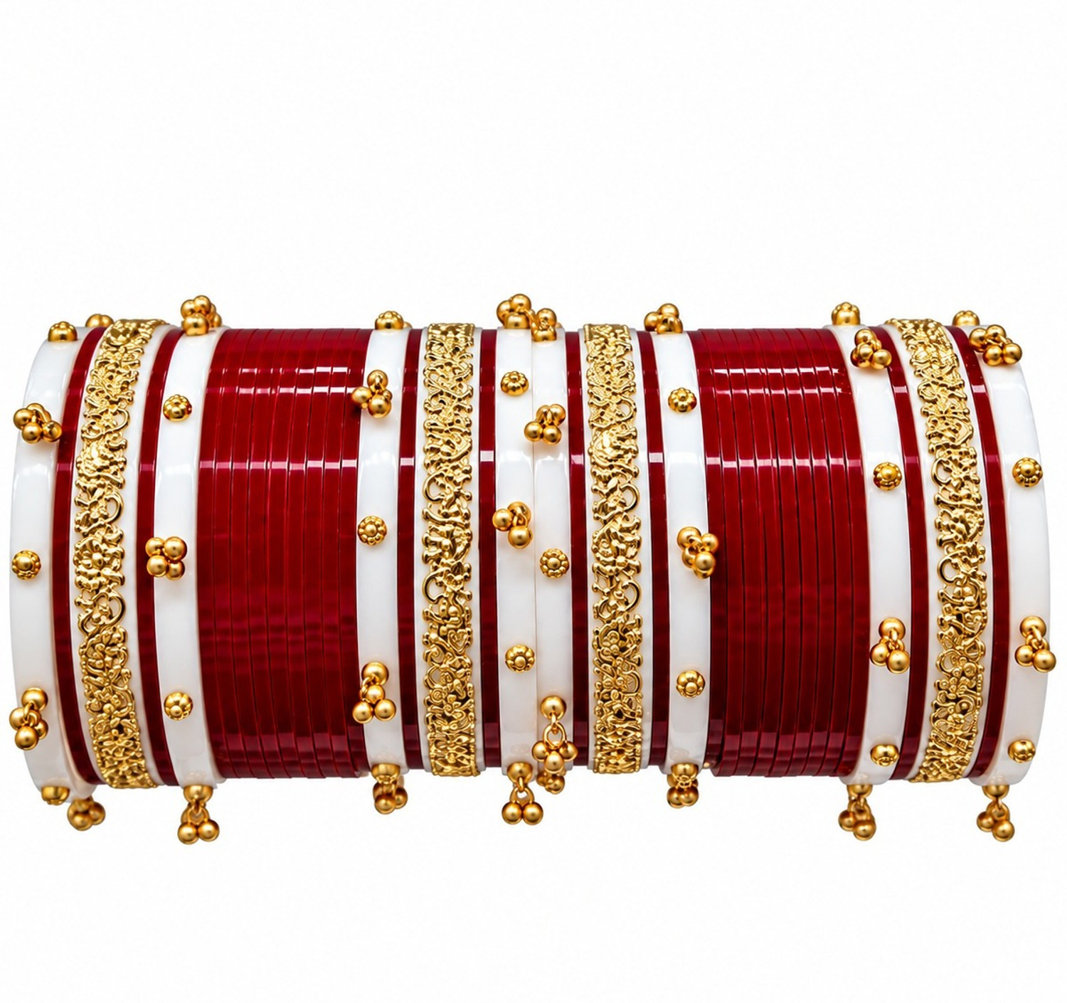 Image of Noorani Shringar Plastic Beads Chudas (Pack of 36)