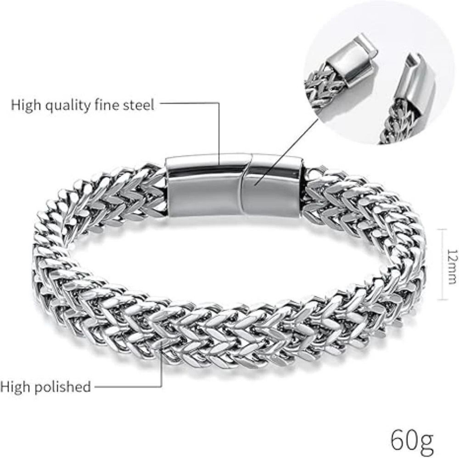 Image of Karishma Kreations Metal, Brass, Alloy, Stainless Steel Platinum, Rhodium, Gold-plated, Silver Bracelet