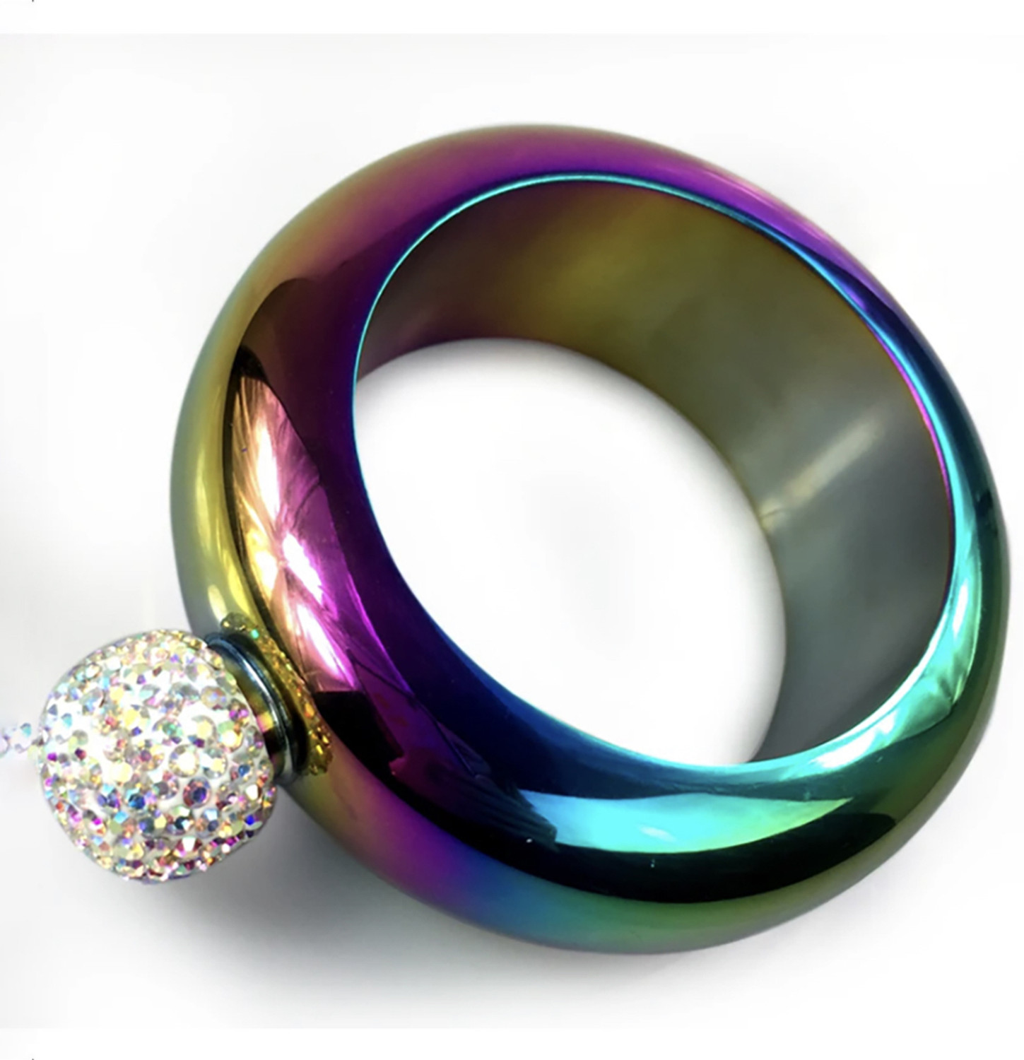 Image of Merish Stainless Steel Diamond Bangle