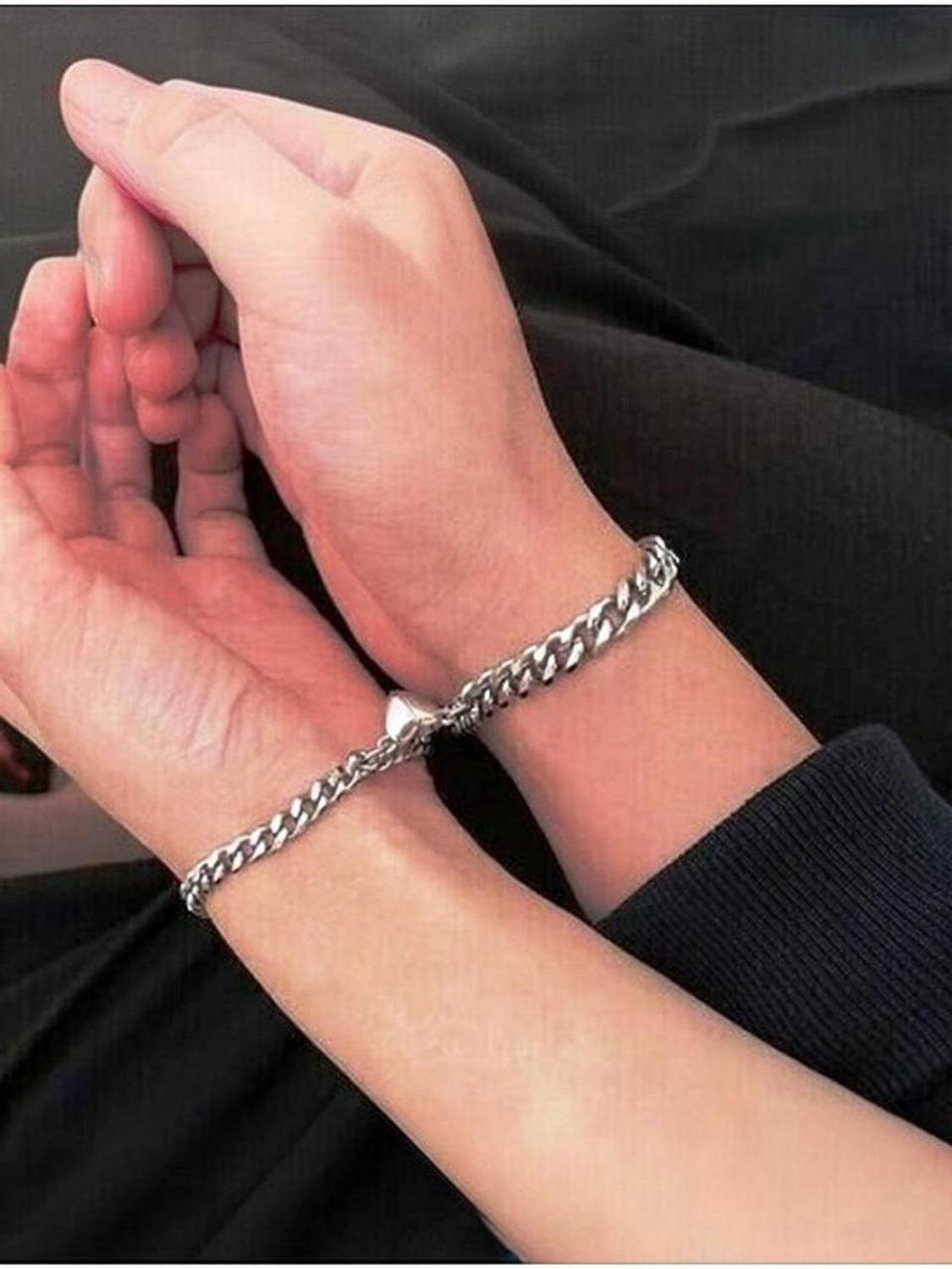 accessoo Brass Silver Coated Bracelet
