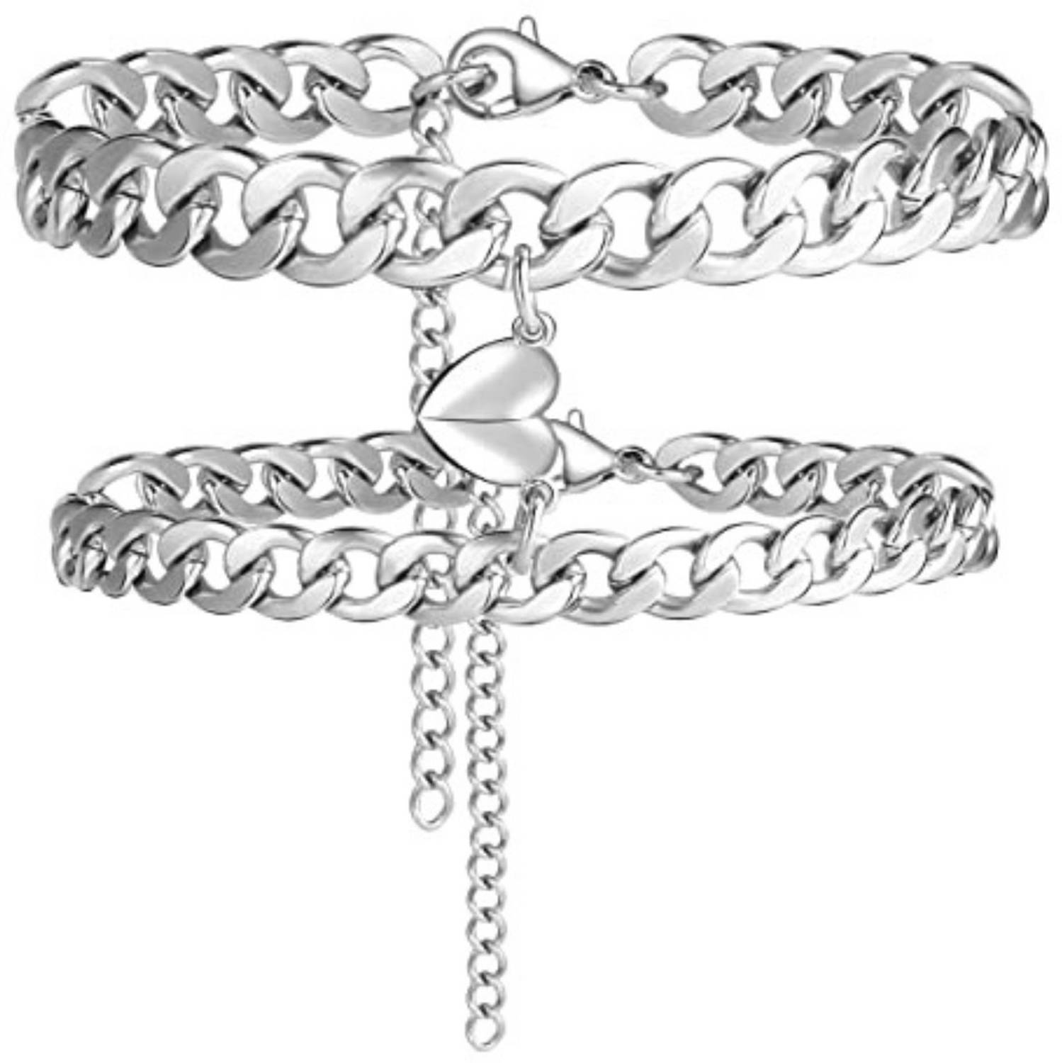 accessoo Stainless Steel Bracelet Set Pack of 2 - Image 1