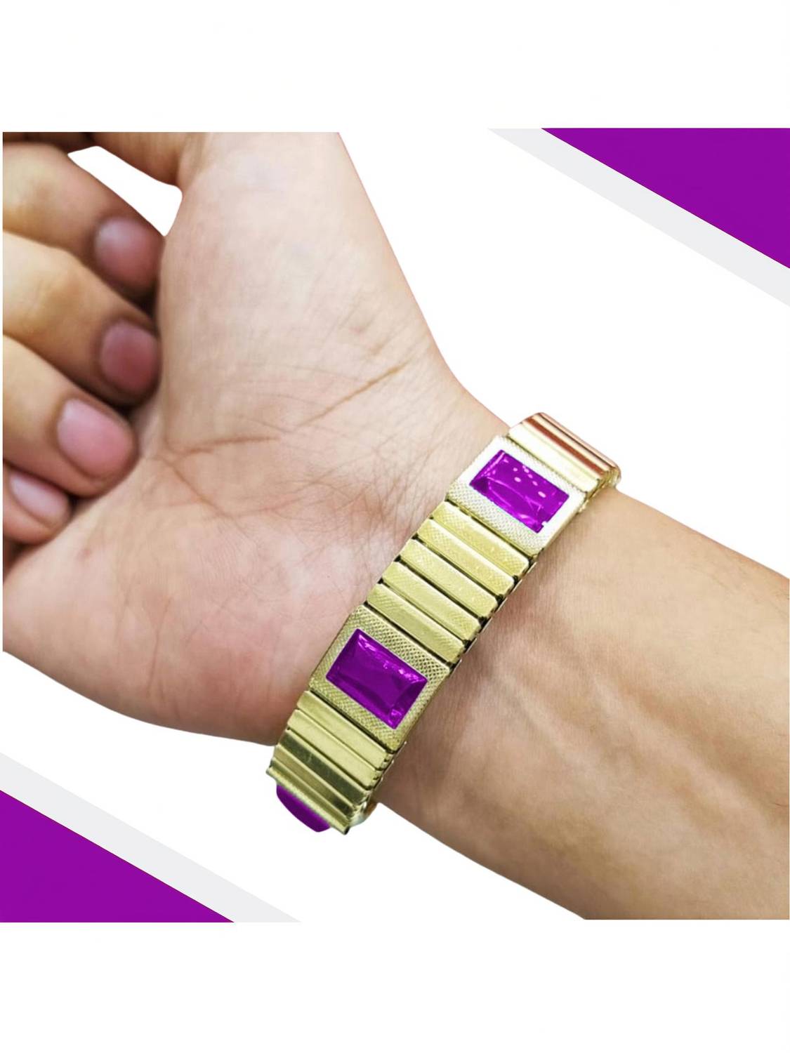 Bracotive Stainless Steel Gold-plated Bracelet