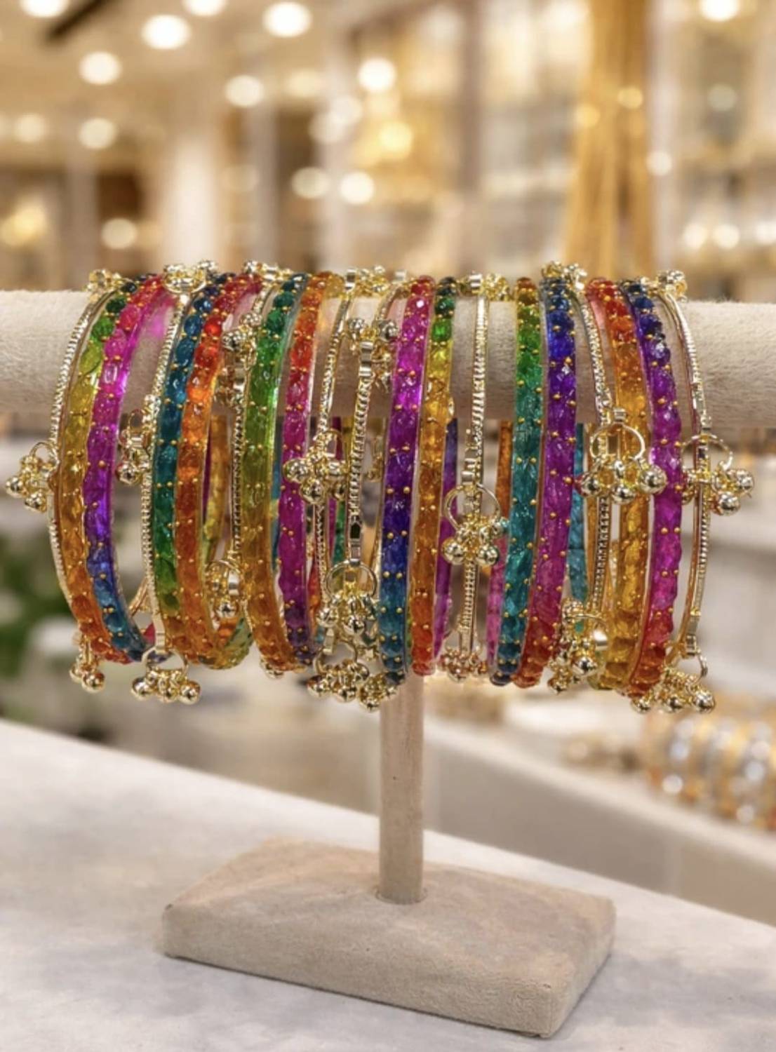 Braha Alloy Gold-plated Bangle Set - Image 1