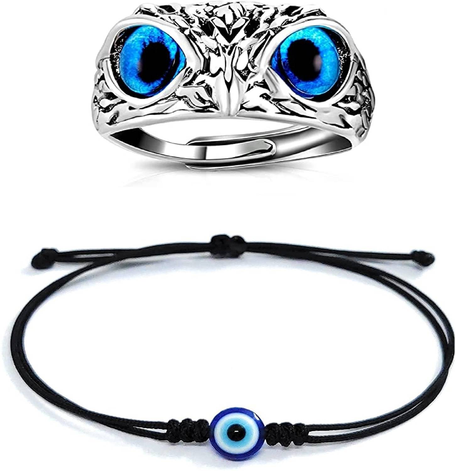 Aarohi Jewells Dori Silver Bangle Set