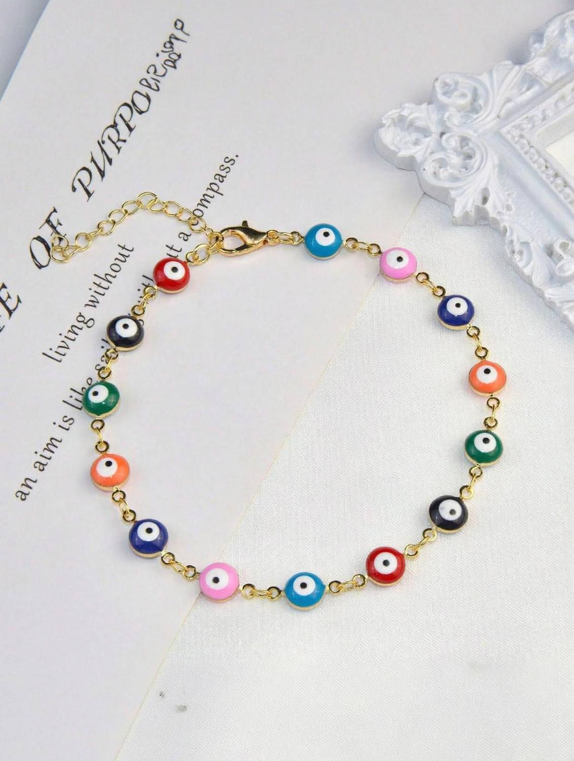 AKISON JEWELS Alloy Crystal Gold-plated Bracelet