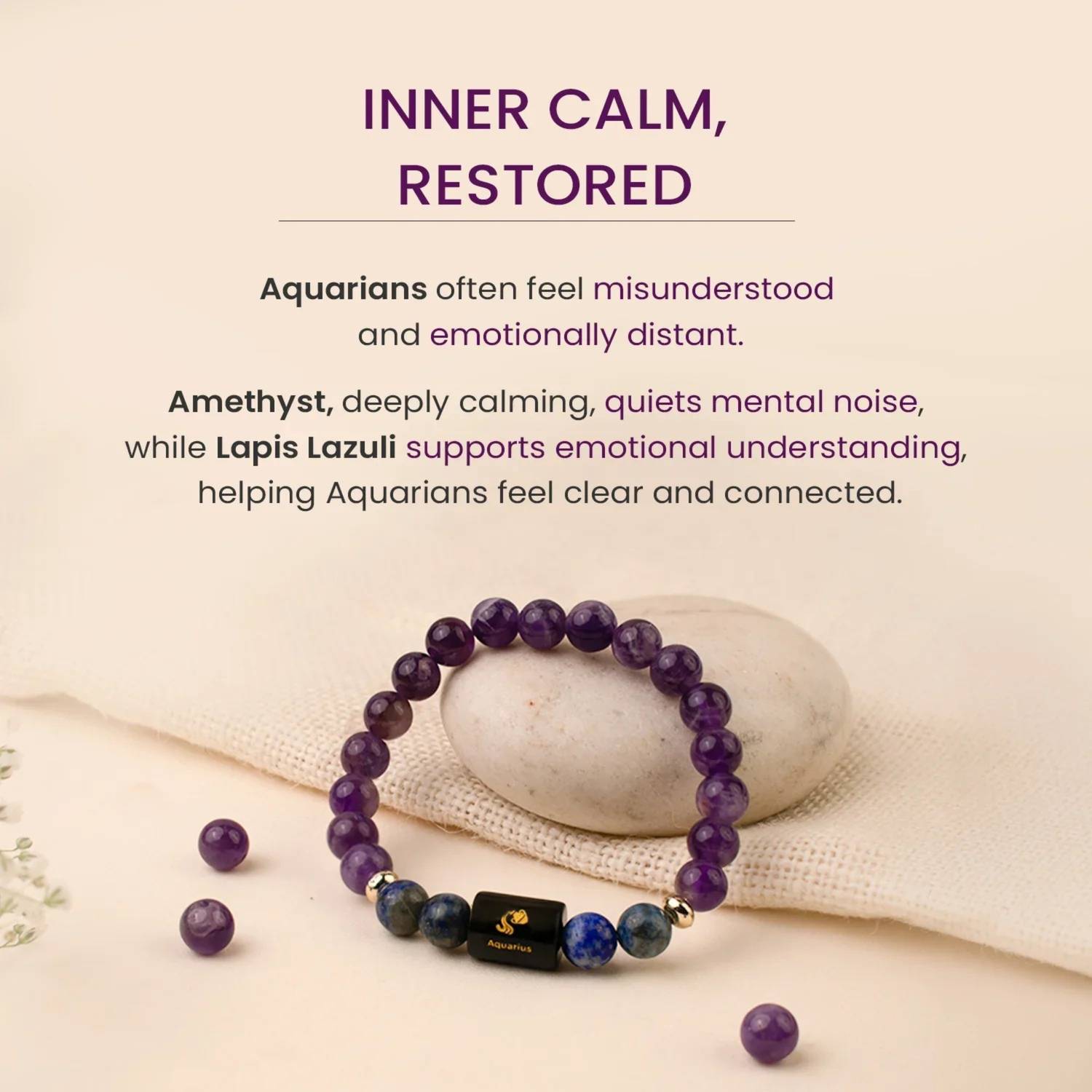 VIBESLE Stone Beads Crystal Bracelet - Image 5