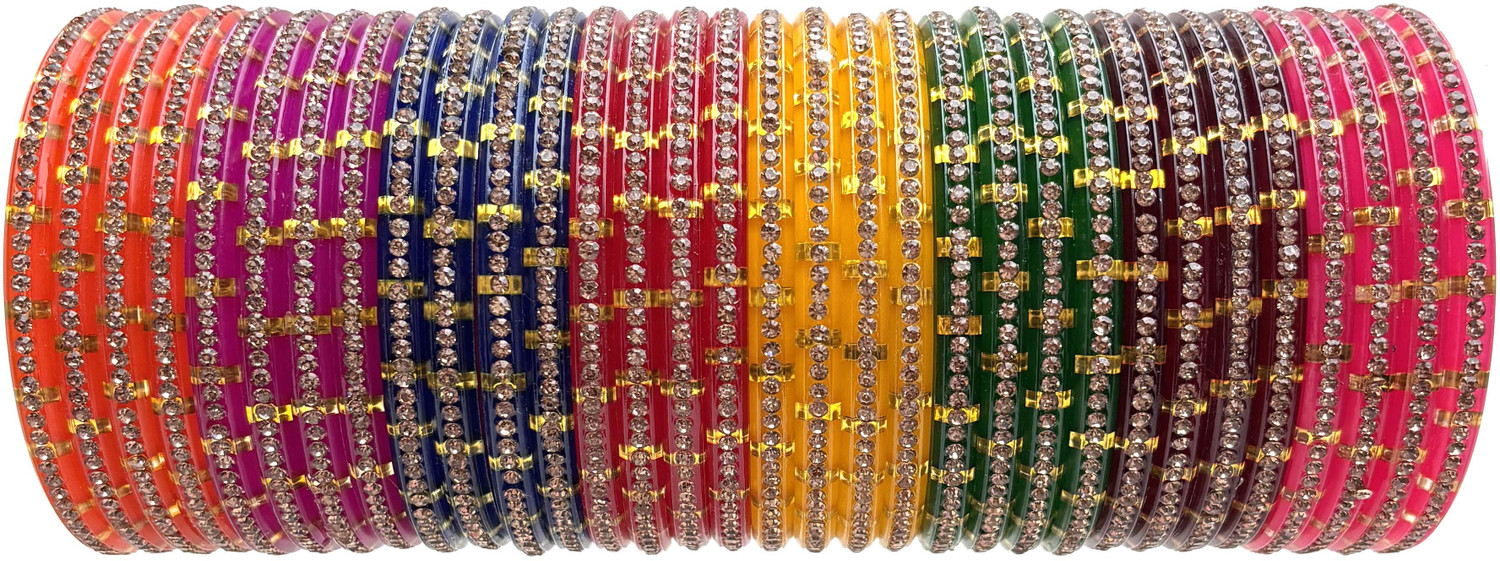 Image of hand kkrafts Plastic Bangle Set (Pack of 32)
