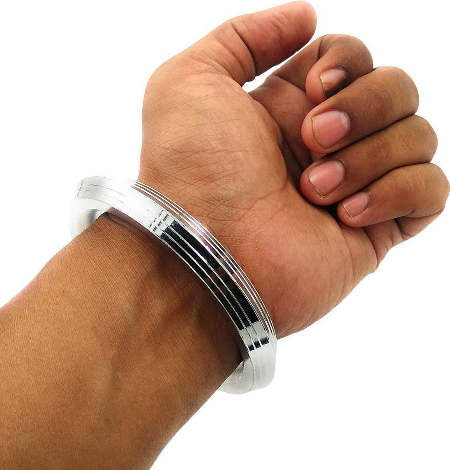 Image of cut rate creation Stainless Steel Silver Kada