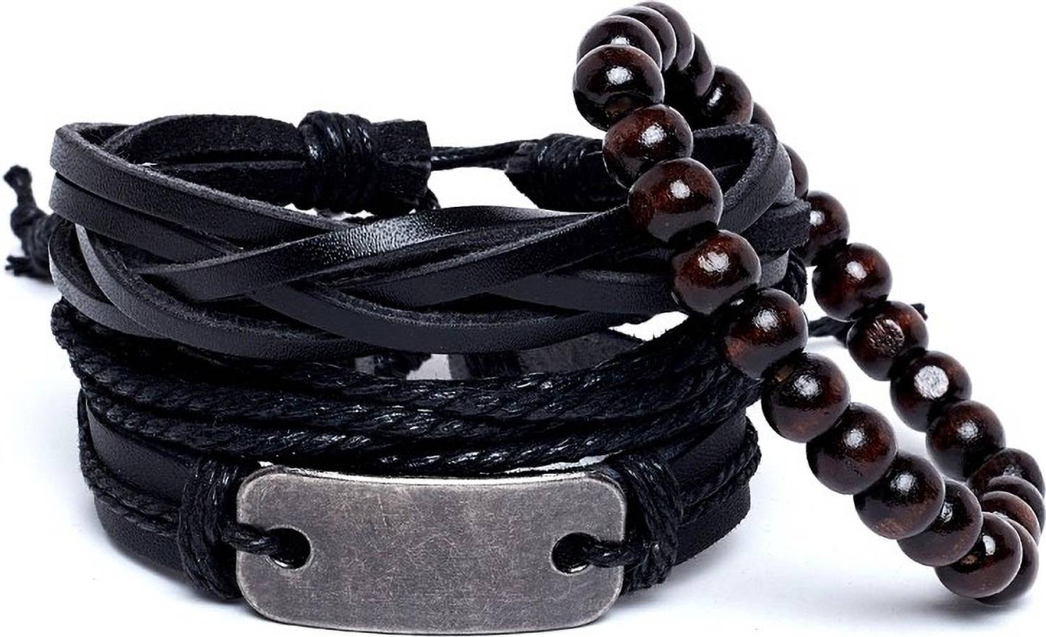 ALVARO CASTAGNINO Metal, Leather Bracelet