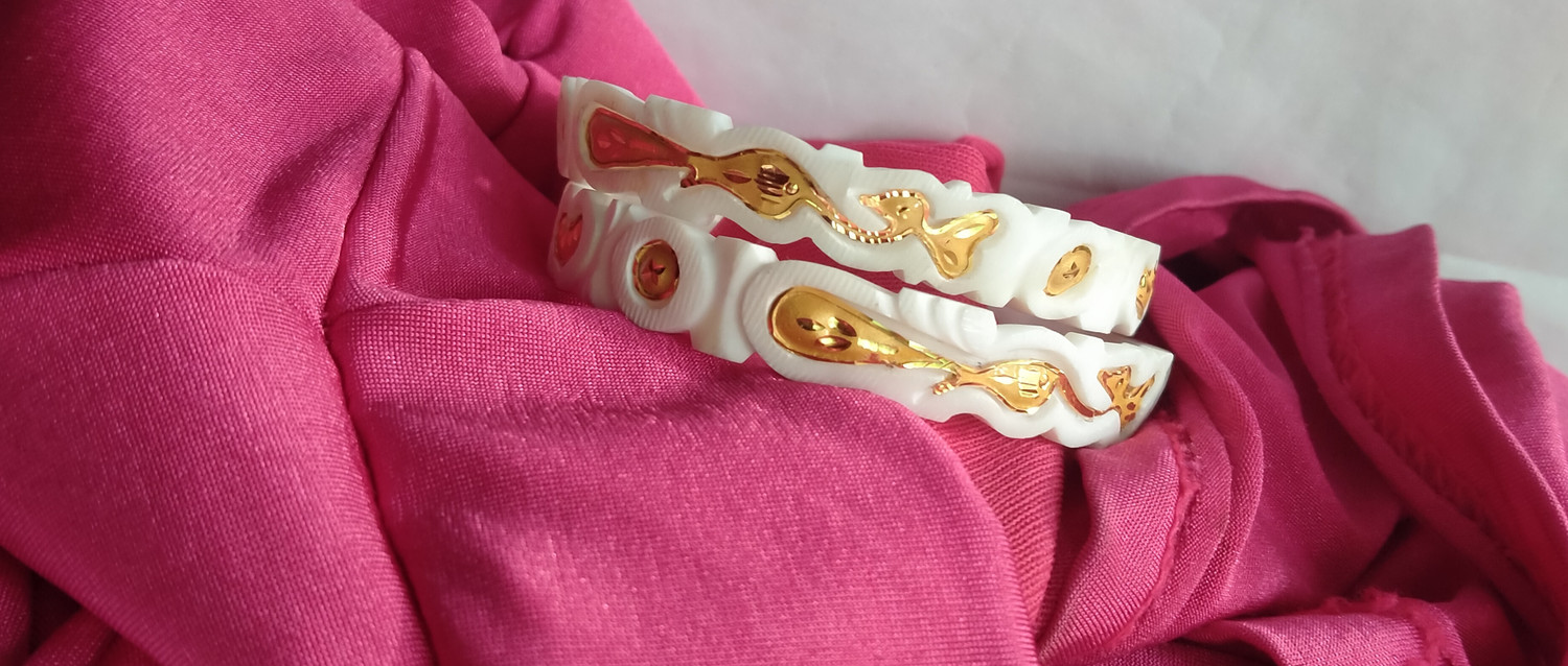 Image of RoyalLImitation Metal Gold-plated Bangle Set