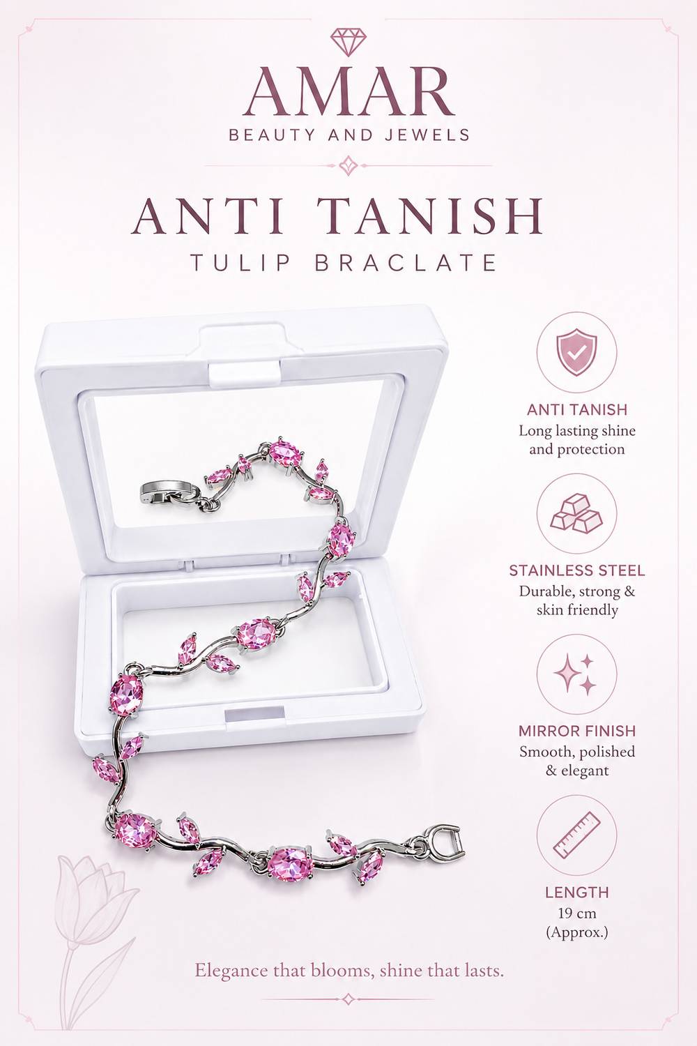 Amar Cubic Zirconia Bracelet - Image 4