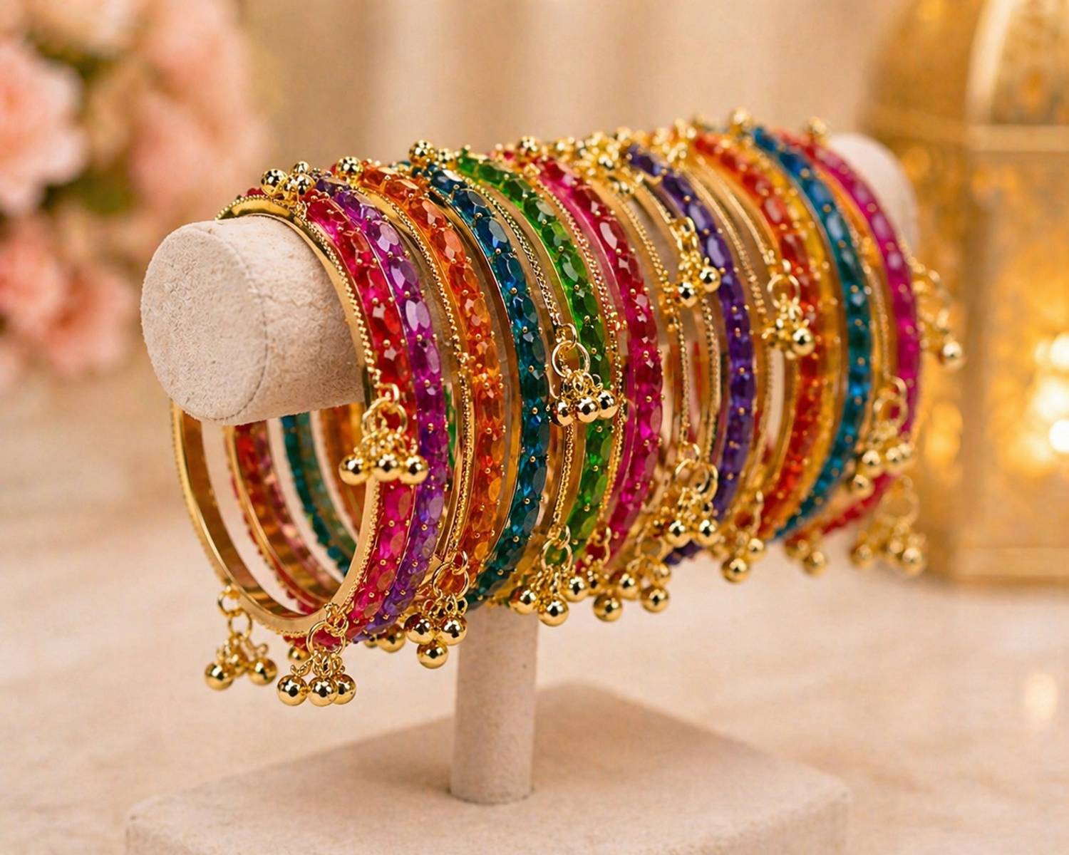 royalenterprise Metal Alloy Bangle Set Pack of 20 - Image 2