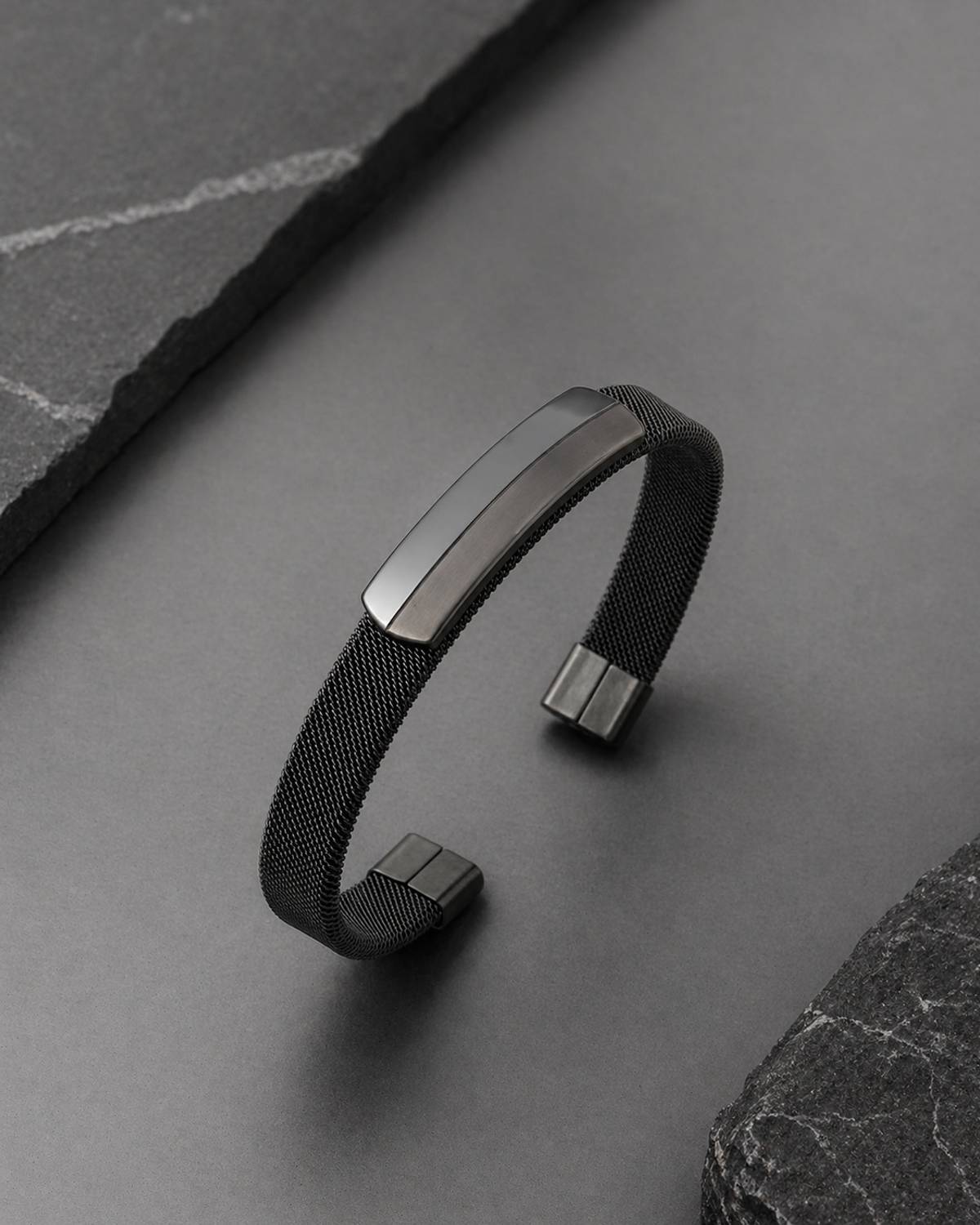FEEDNIX Black Silver Kada - Image 2