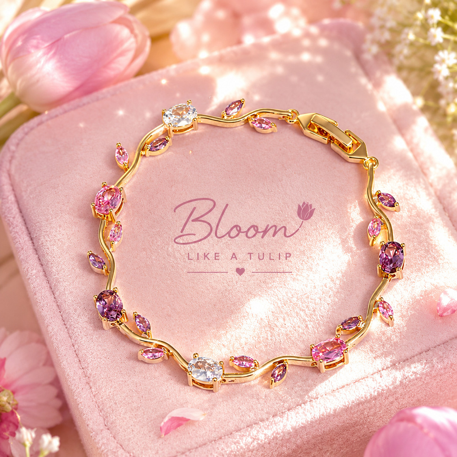Image of spyronix Stainless Steel Cubic Zirconia Gold-plated Bracelet