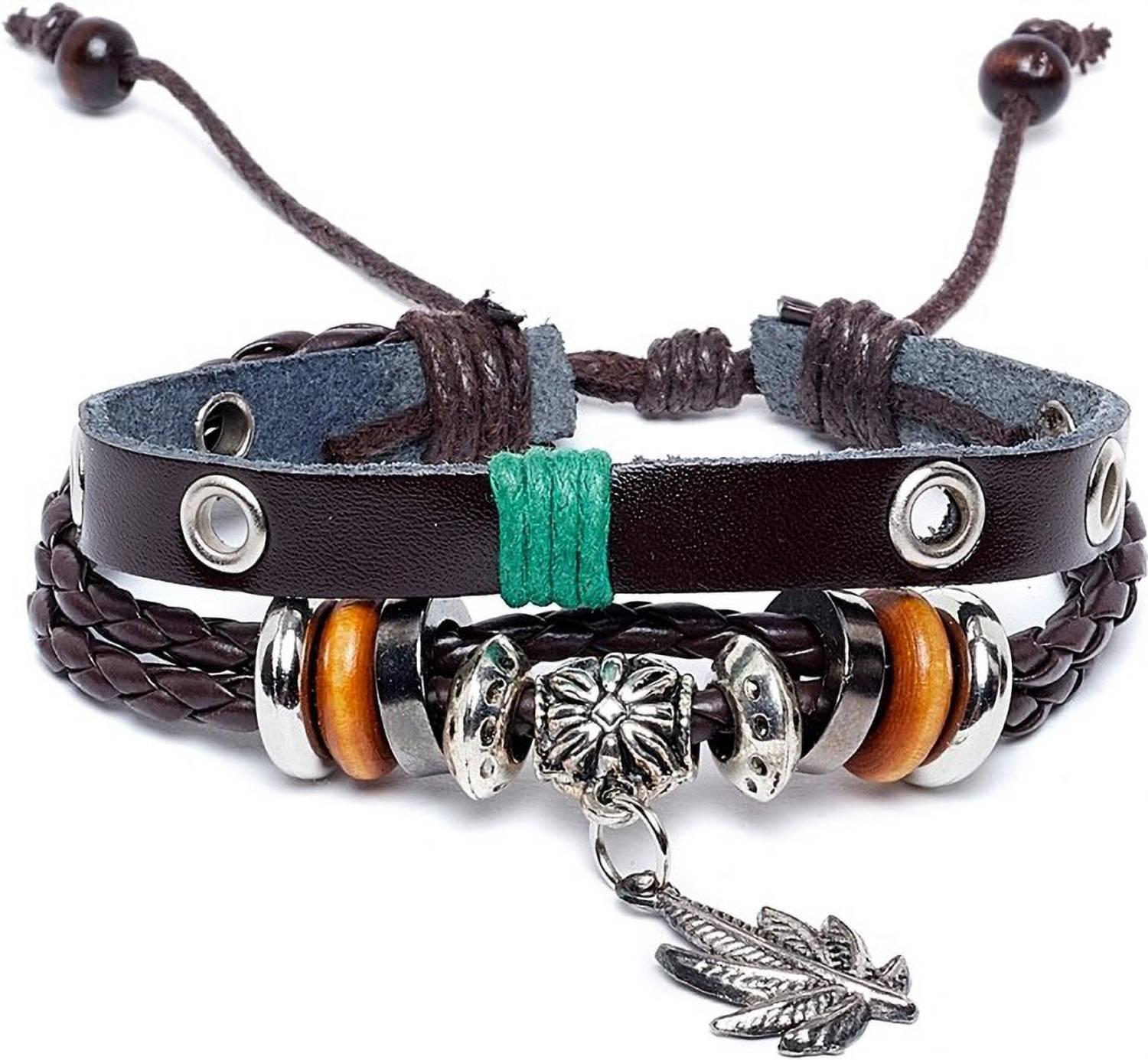 ALVARO CASTAGNINO Metal, Leather Bracelet