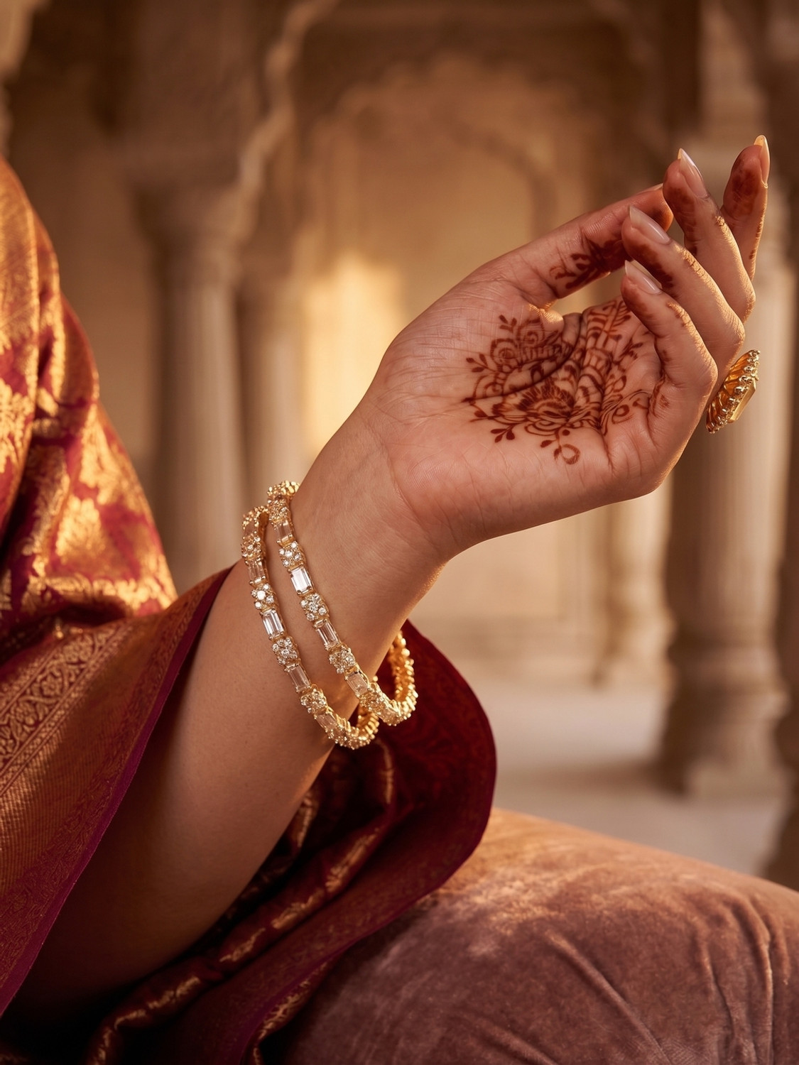 Image of NUI Alloy Gold-plated Bangle Set