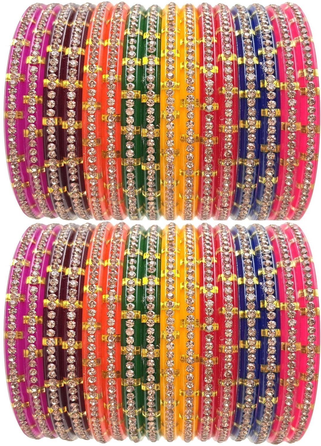 Image of hand kkrafts Plastic Bangle Set (Pack of 32)