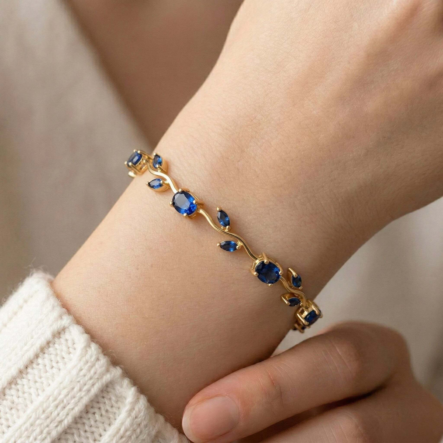 Image of Inites Crystal, Stainless Steel Zircon Gold-plated Bracelet