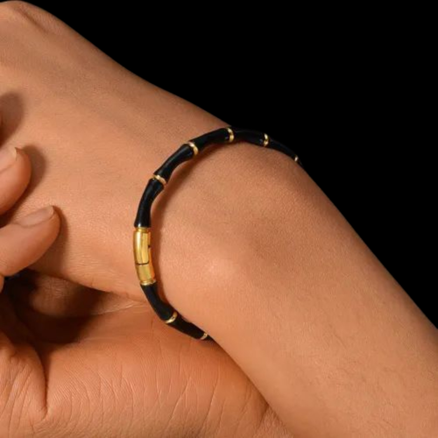 Image of 19th July Jewels Stainless Steel Gold-plated Bracelet