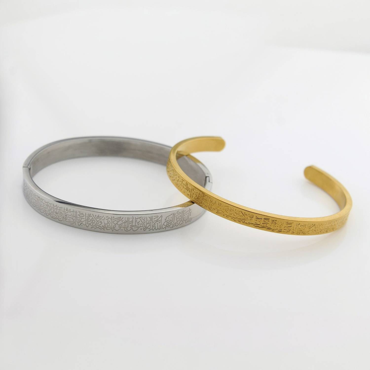 UNGALI Stainless Steel Gold-plated Cuff Pack of 2 - Image 2