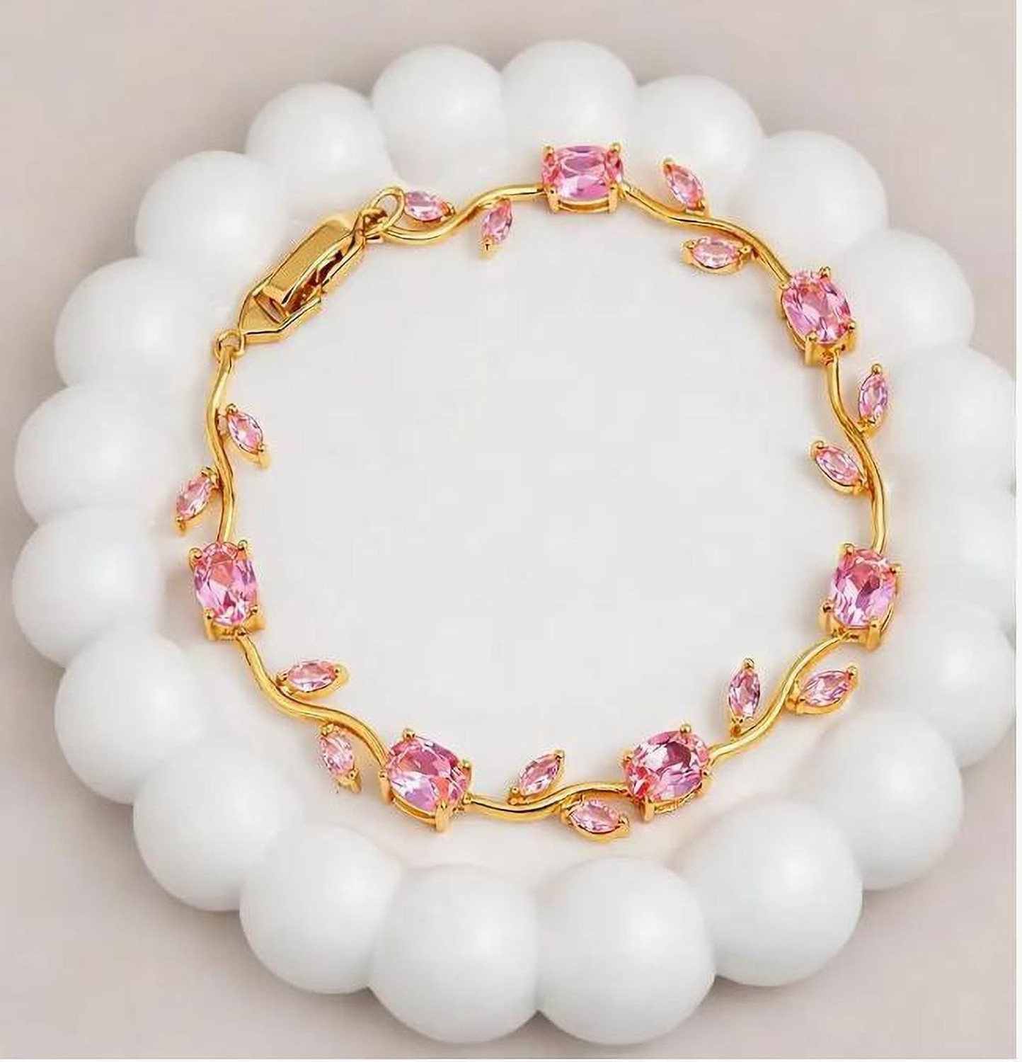 Image of jewelvenus Stainless Steel Cubic Zirconia Bracelet
