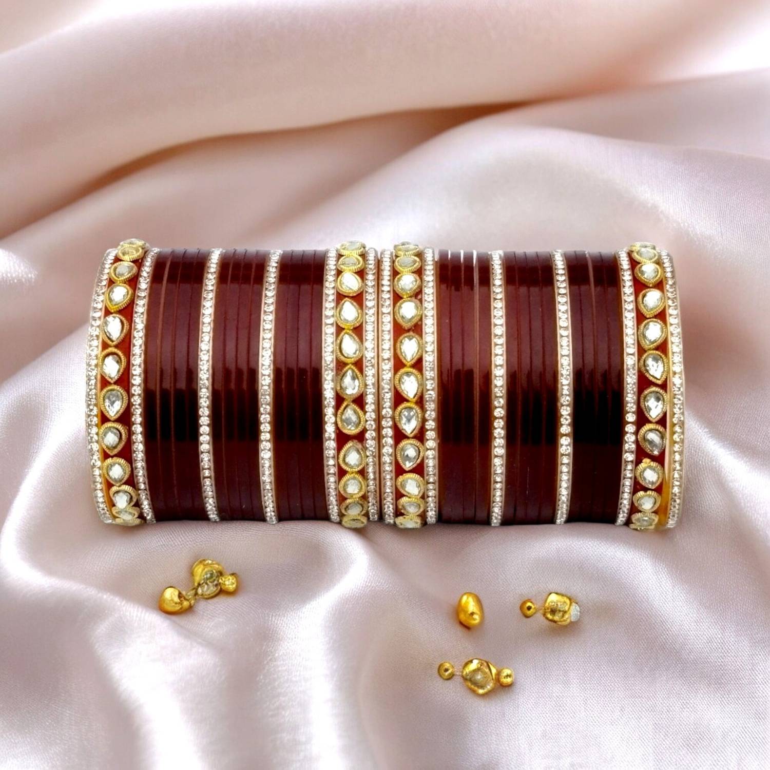SRKBS Plastic Beads, Zircon Chudas