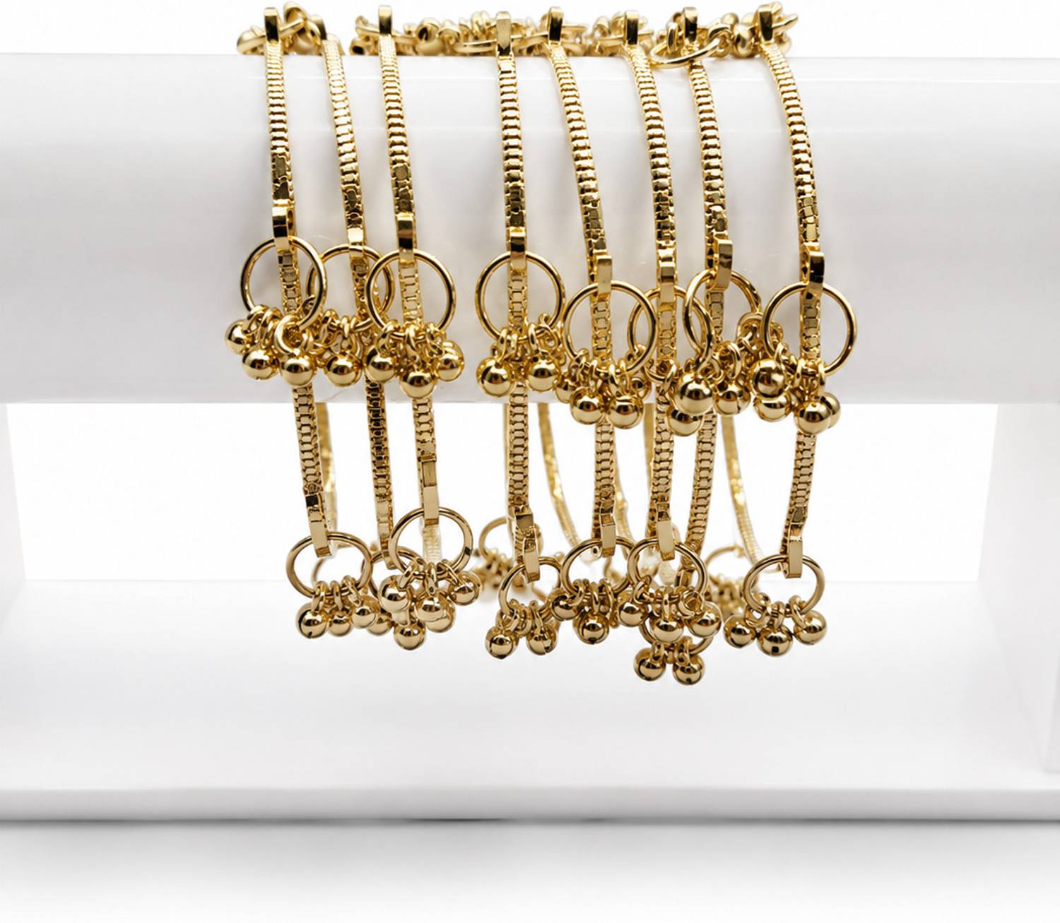 Braha Alloy Gold-plated Bangle Set - Image 3