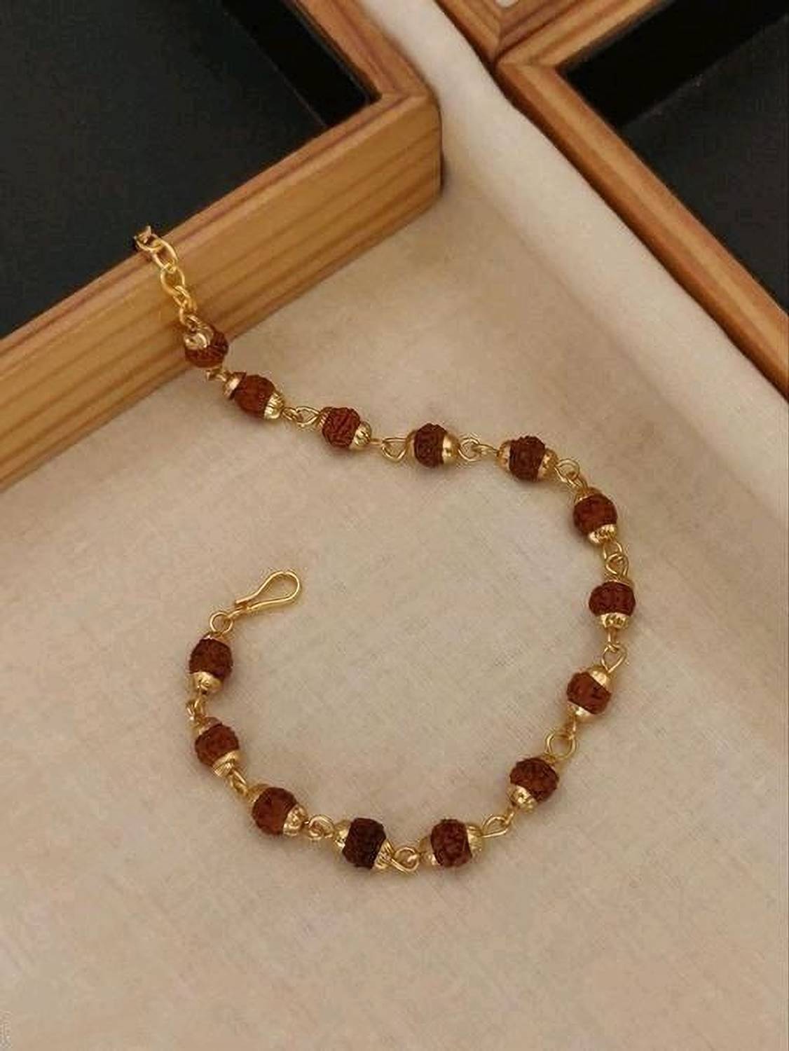 Bhumi09 Brass Agate Gold-plated Bracelet