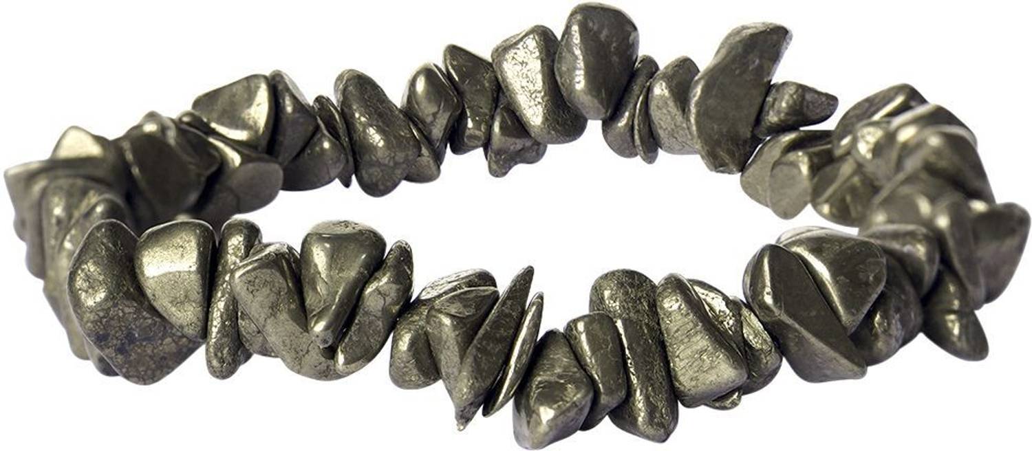 9dzine Pyrite, Stone, Crystal Crystal Bracelet