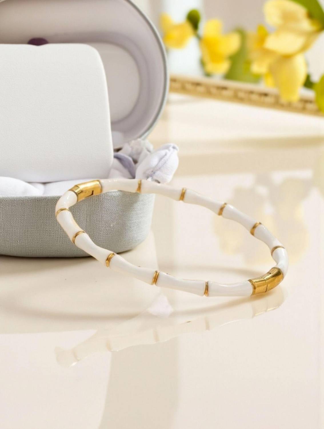 19th July Jewels Stainless Steel Gold-plated Bracelet