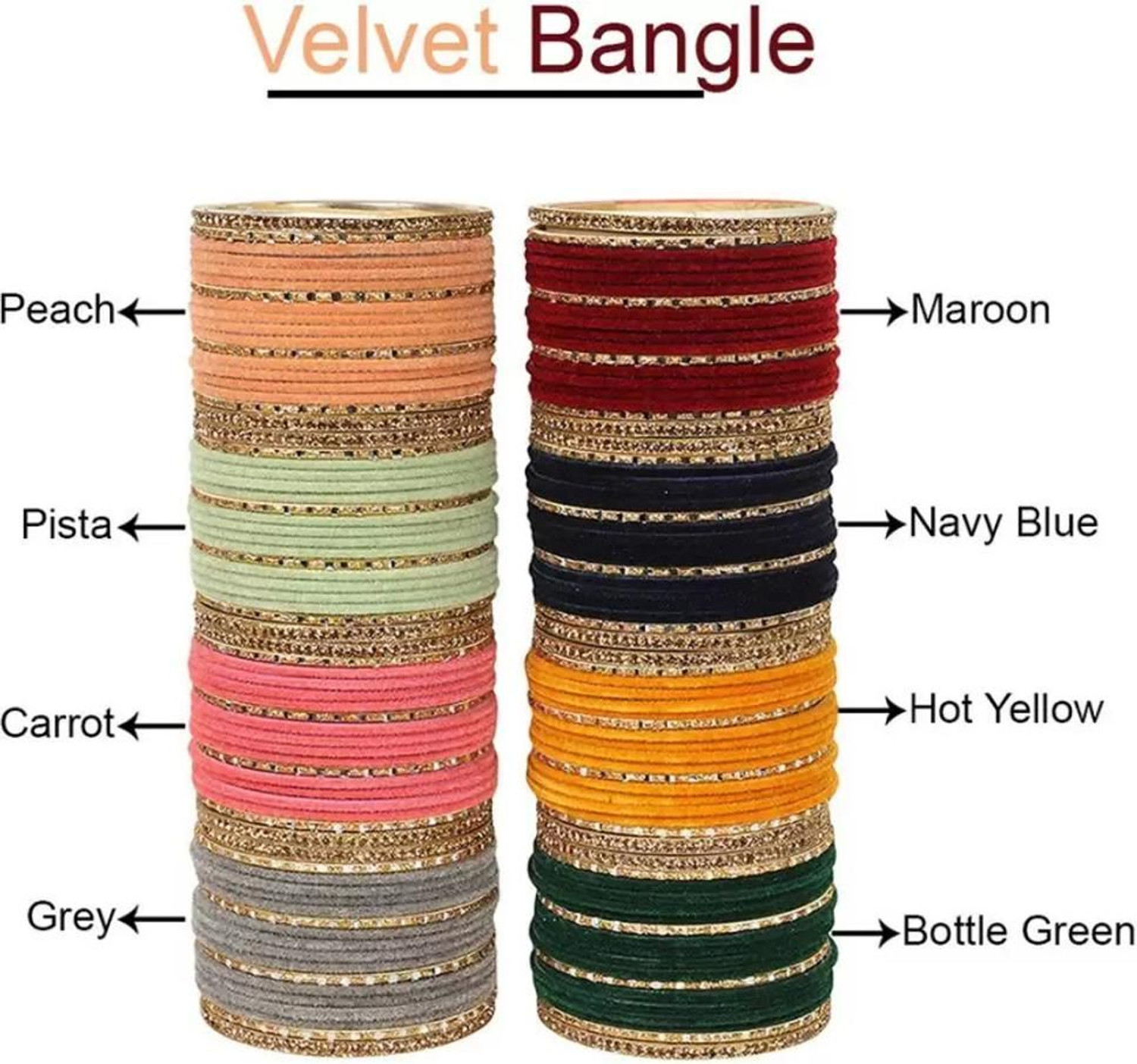 Image of Rajwadi Metal, Lac, Alloy Cubic Zirconia Bangle Set