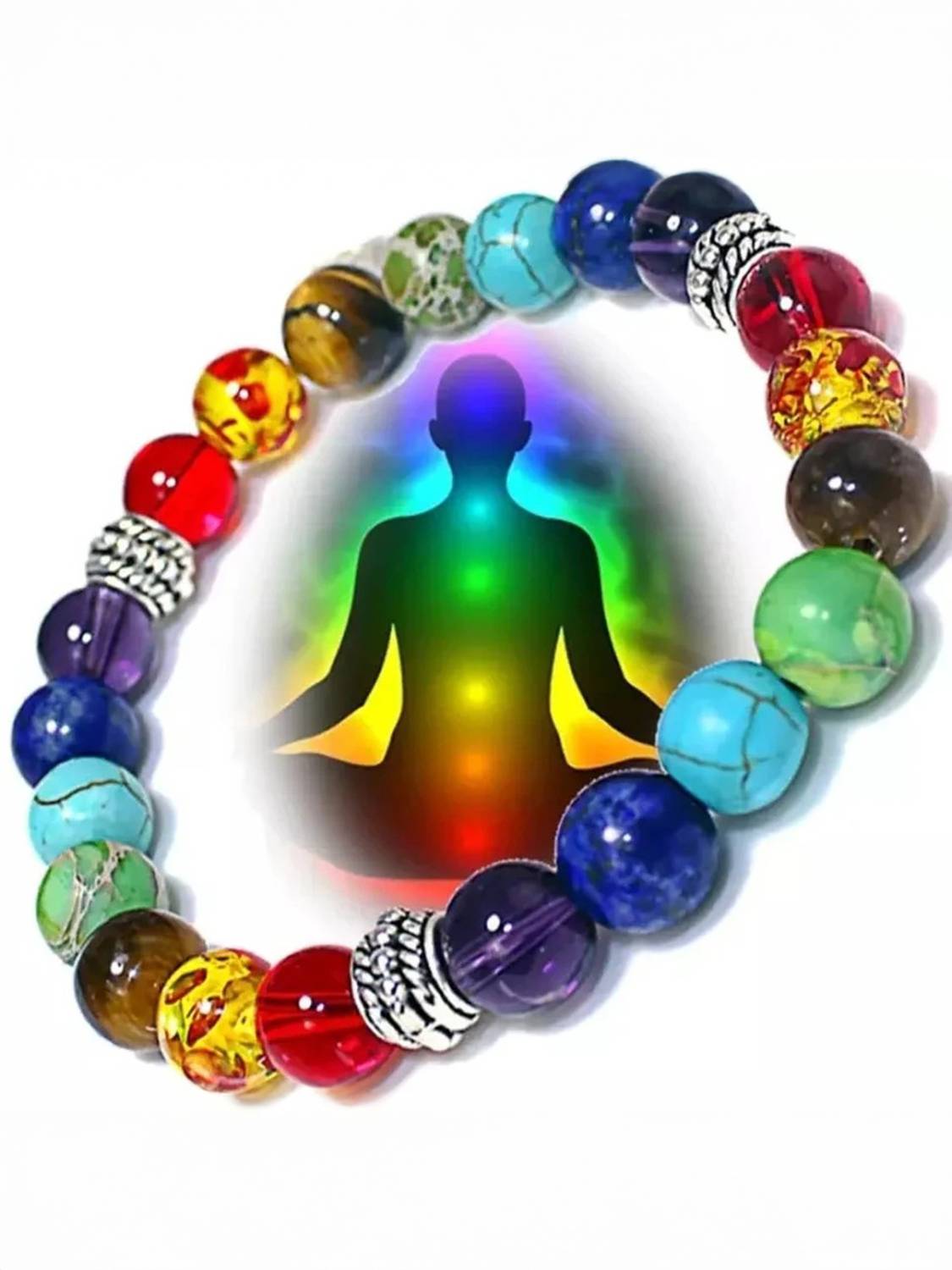 HouseOfCommon 7 Chakra Crystal Bracelet