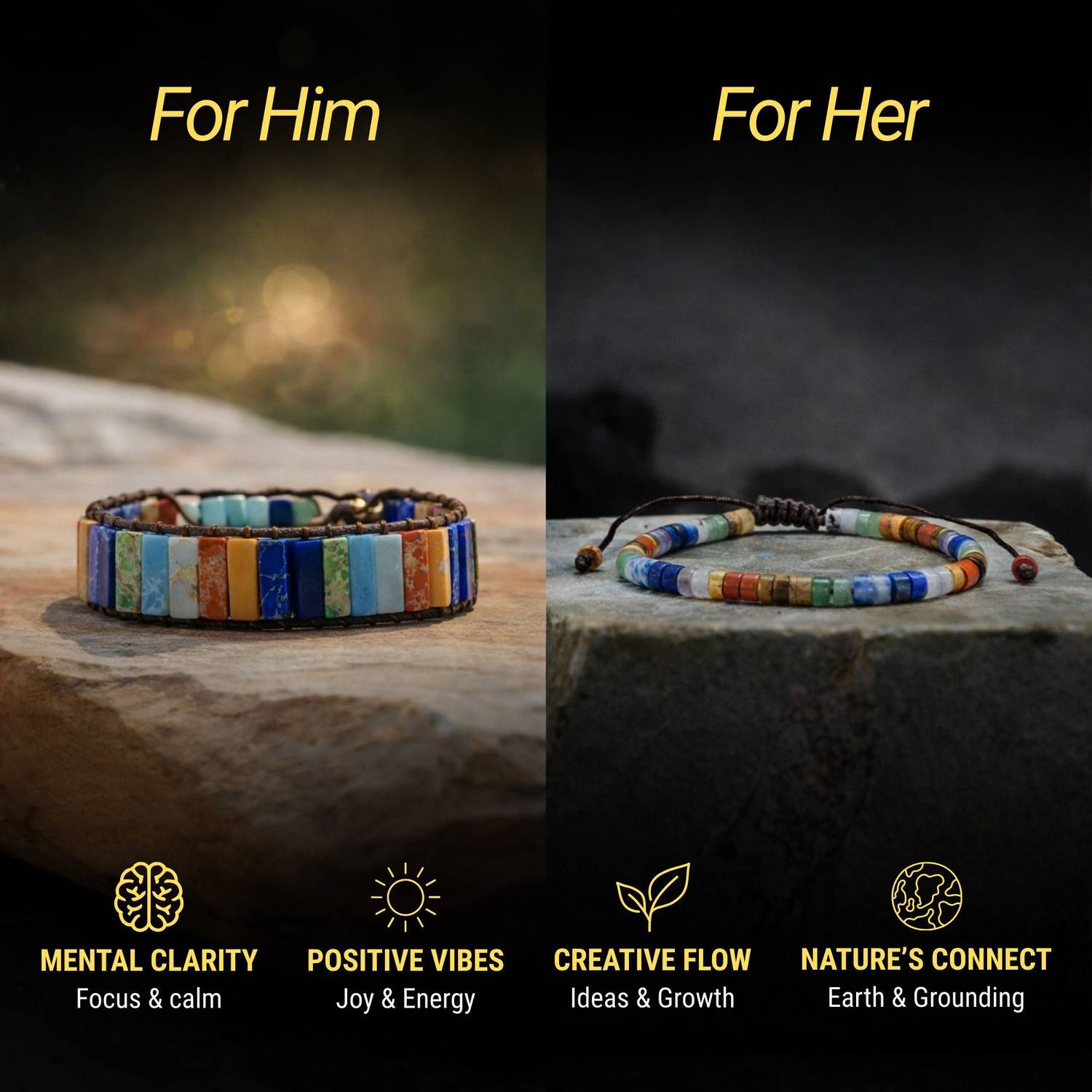 Japam 7 Chakra Turquoise, Lapis Lazuli Bracelet - Image 3