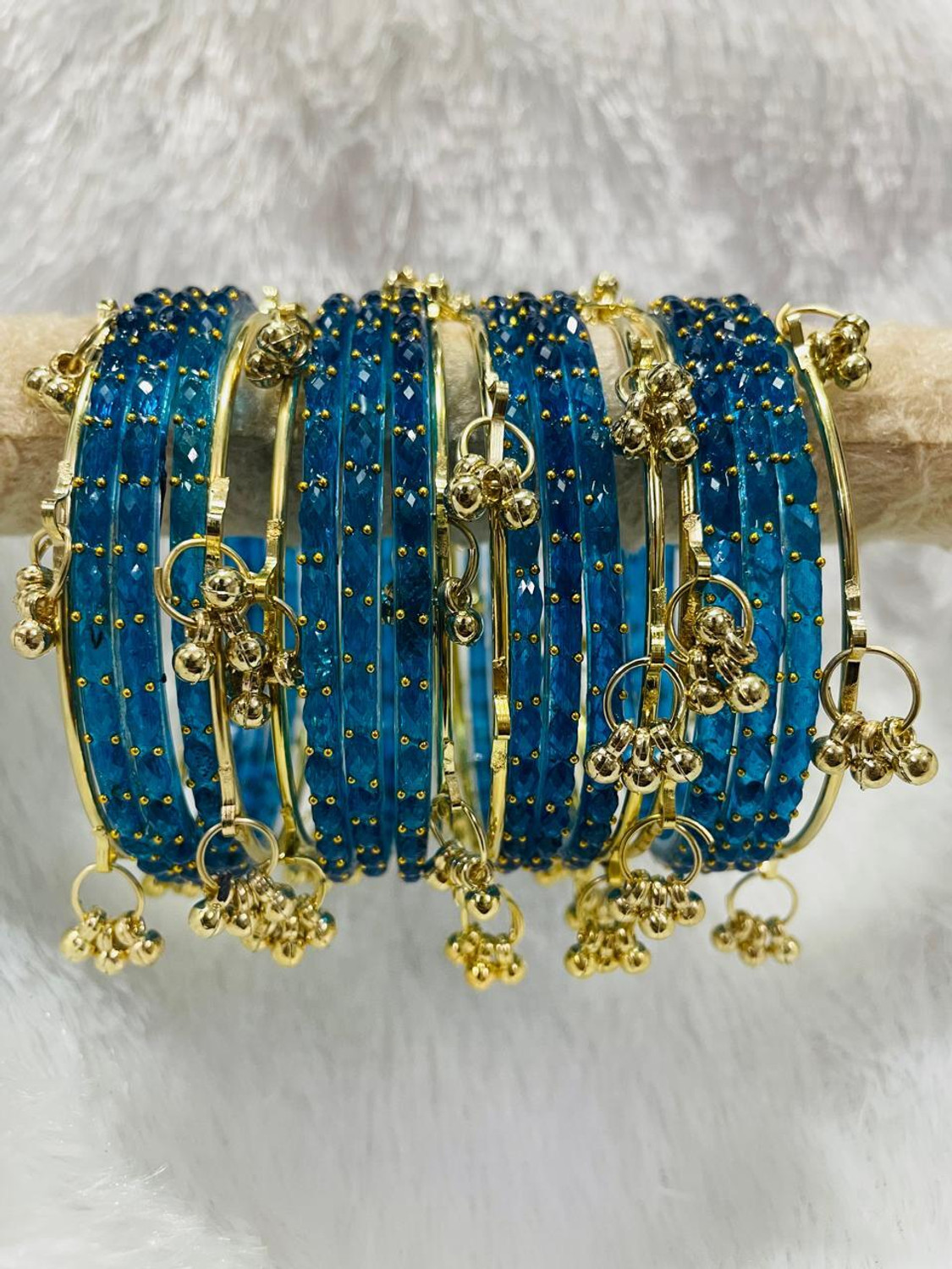 Bluebird Glass Bangle Set