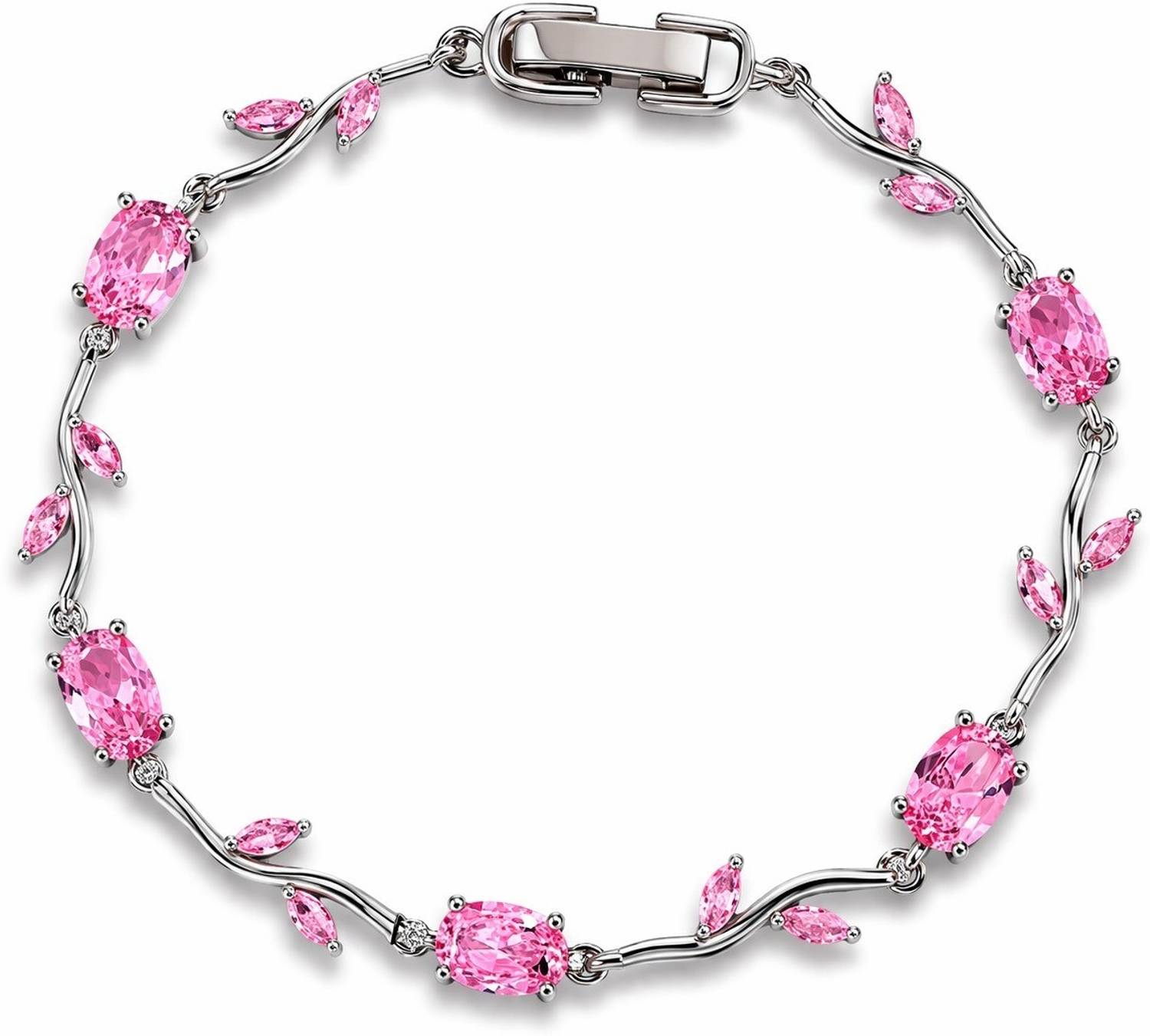 zevarna Alloy Cubic Zirconia Silver Bracelet Set
