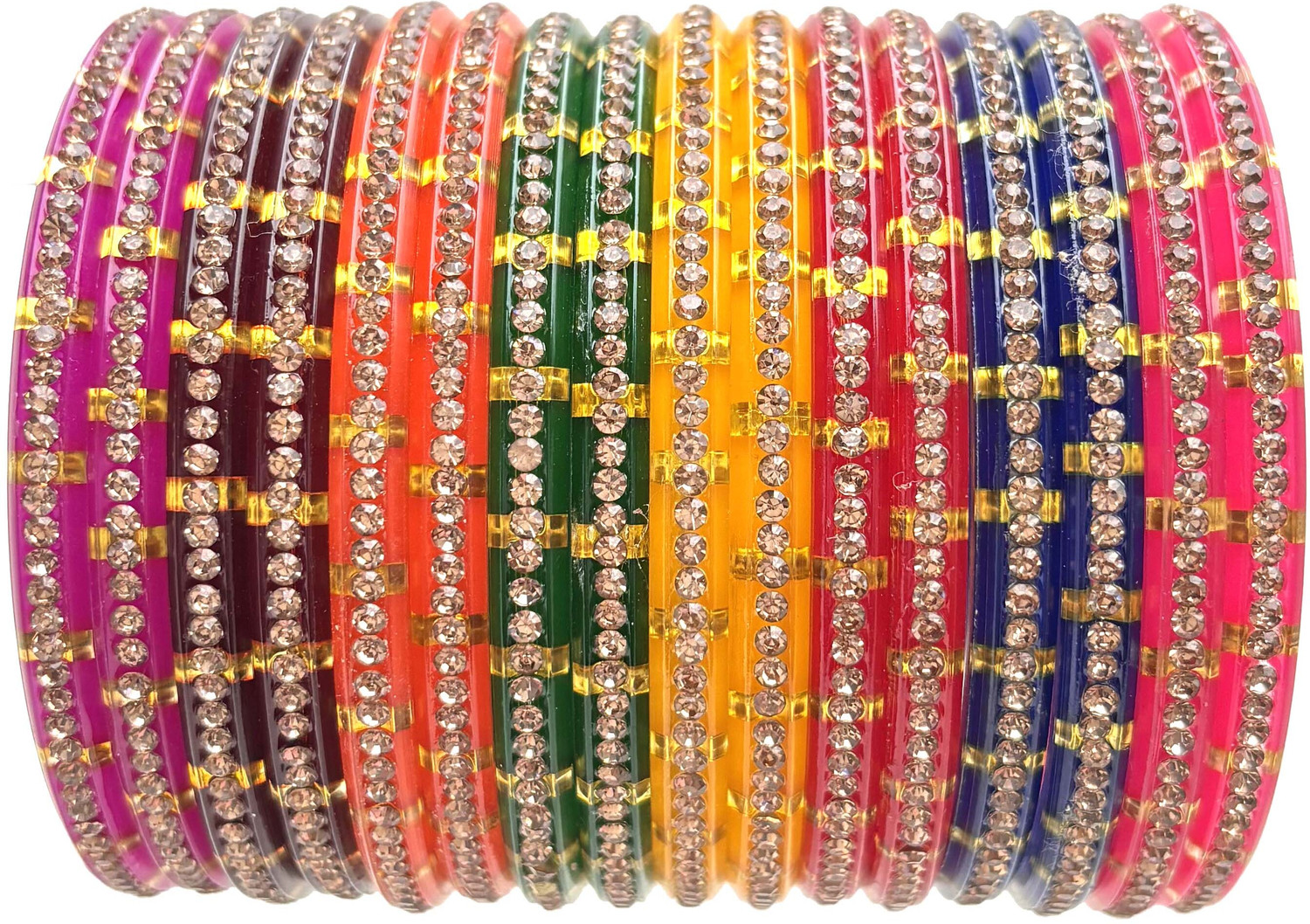 Image of hand kkrafts Plastic Bangle Set (Pack of 32)
