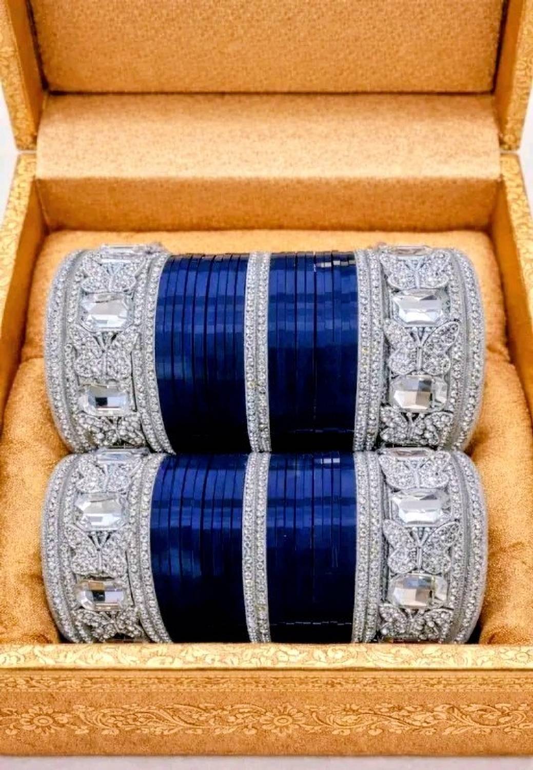 AMANDCO Plastic Pearl, Rhinestone Bangle Set