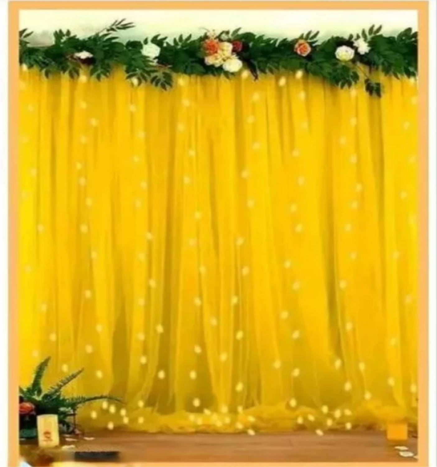 Local Charm Yellow Color Theme Puja Decoration Combo For Ganesh Chaturthi Banner
