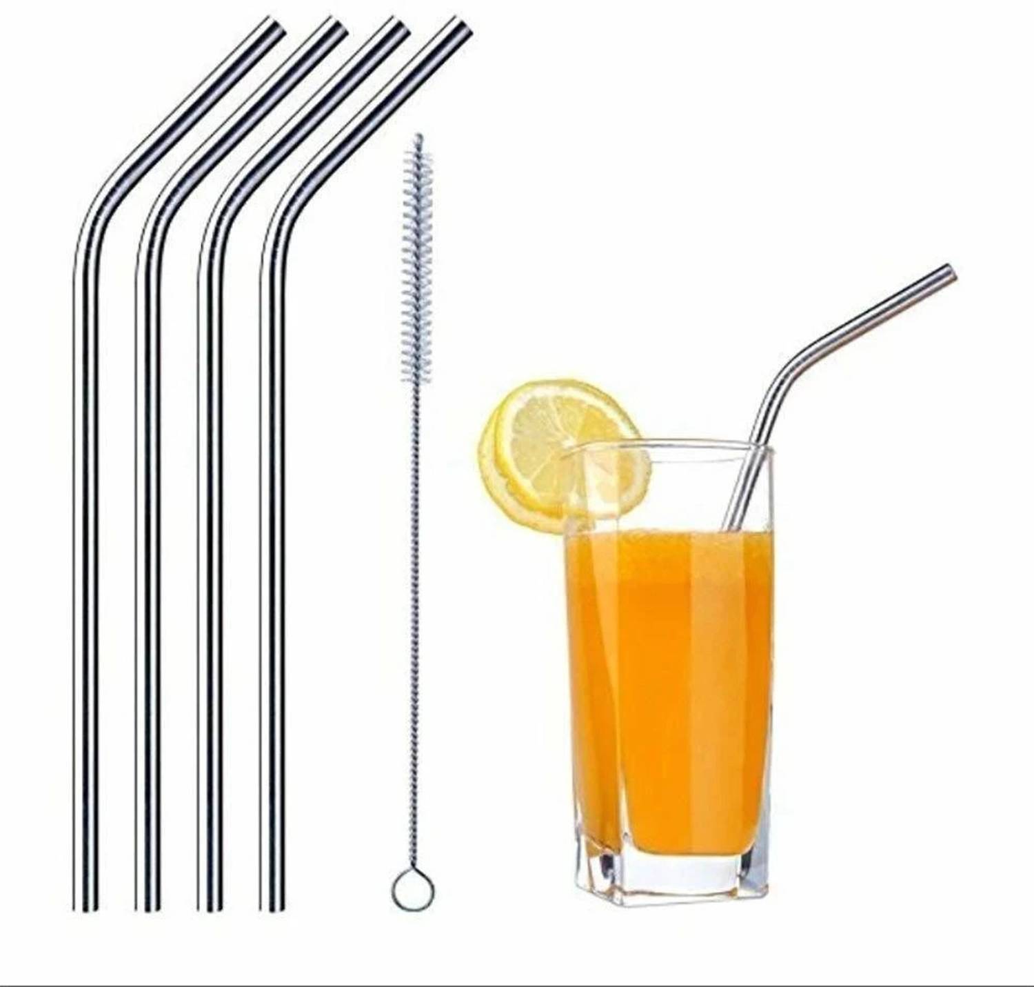 BARDECORE Stainless steel Straw With Brush, 5 set 5 - Piece Bar Set