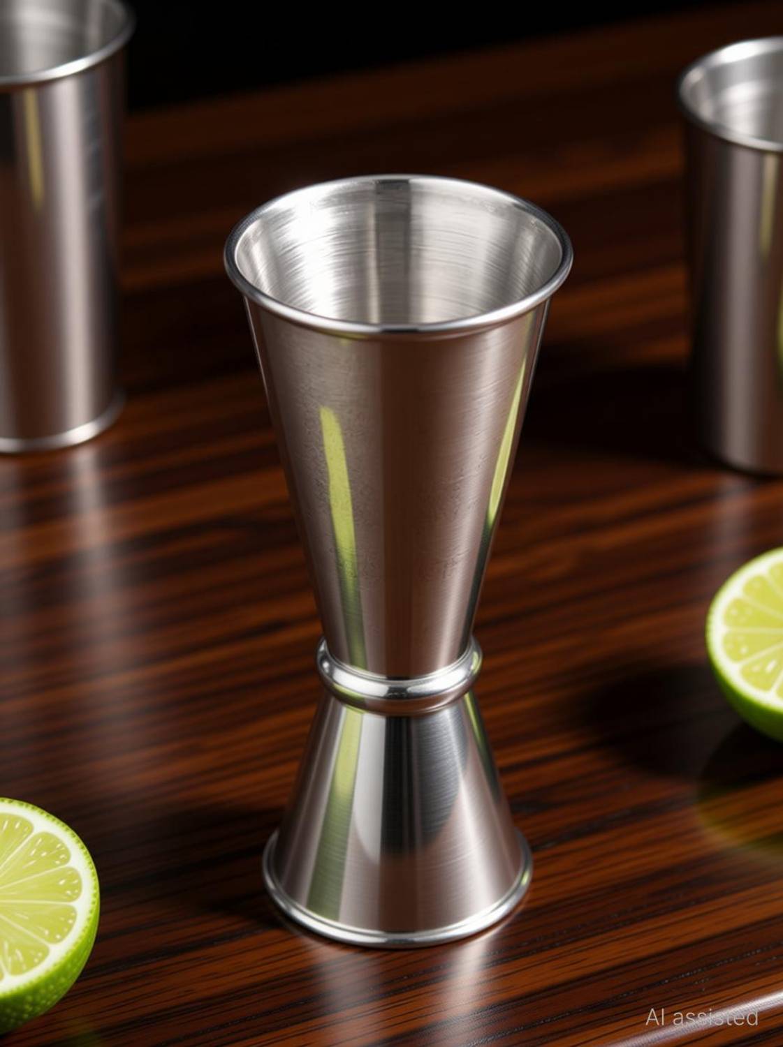 mapperz Peg Measure Jigger, 30/60ml Japanese Measuring Liquor Cup