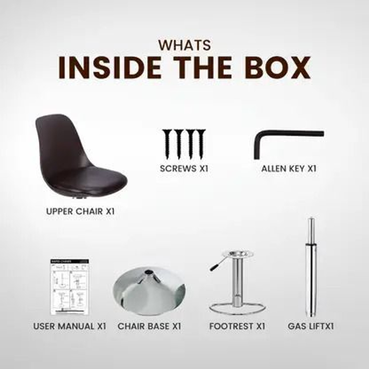 Image of Flipkart Perfect Homes ELI Adjustable Bar Stool with Back Support | Hydraulic Bar Chair Metal Bar Stool