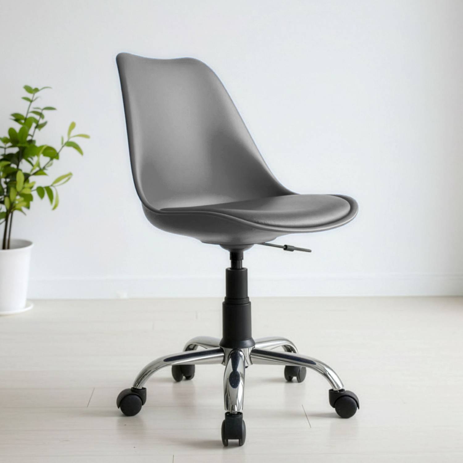Diya Plastic Bar Chair Gray - Image 1