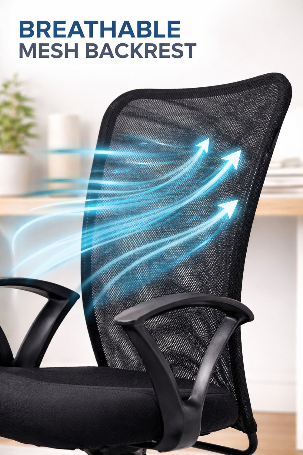 Image of MAESTRO SEATING SYSTEMS Ergonomic Office Chair with Lumbar Support Premium Revolving Boss Chair for Home Plastic Bar Chair