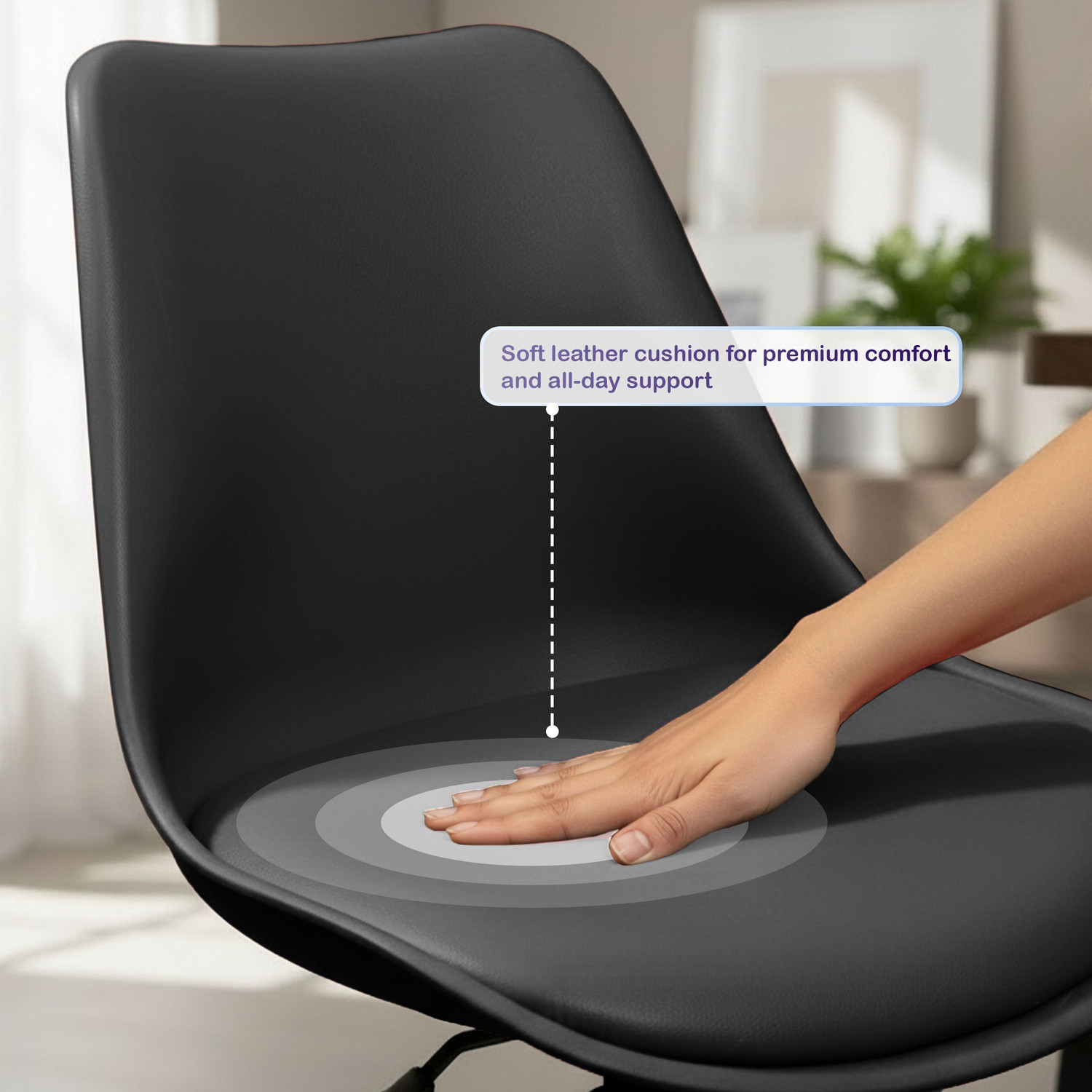 Image of Diya Diya Smart Revolving Chair Nylon Office Executive Chair