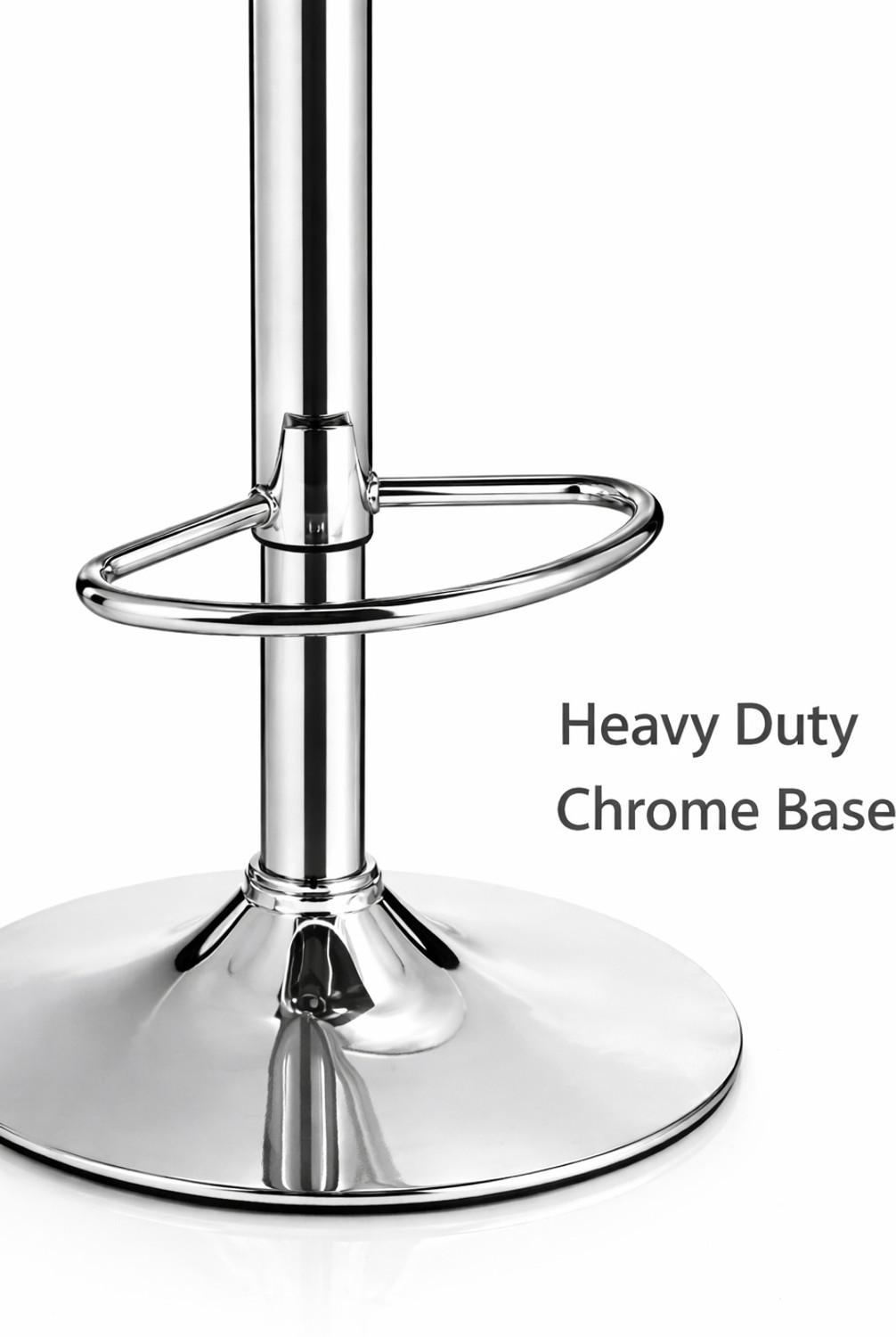 Image of MAESTRO SEATING SYSTEMS Adjustable Metal Bar Stool Chair with Swivel Seat, Adjustable Height Bar Chair Leatherette Bar Stool