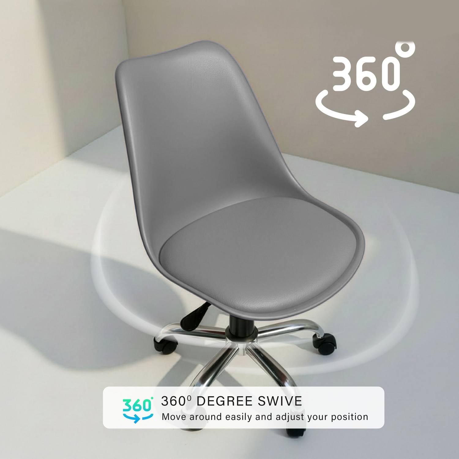 Diya Plastic Bar Chair Gray - Image 5